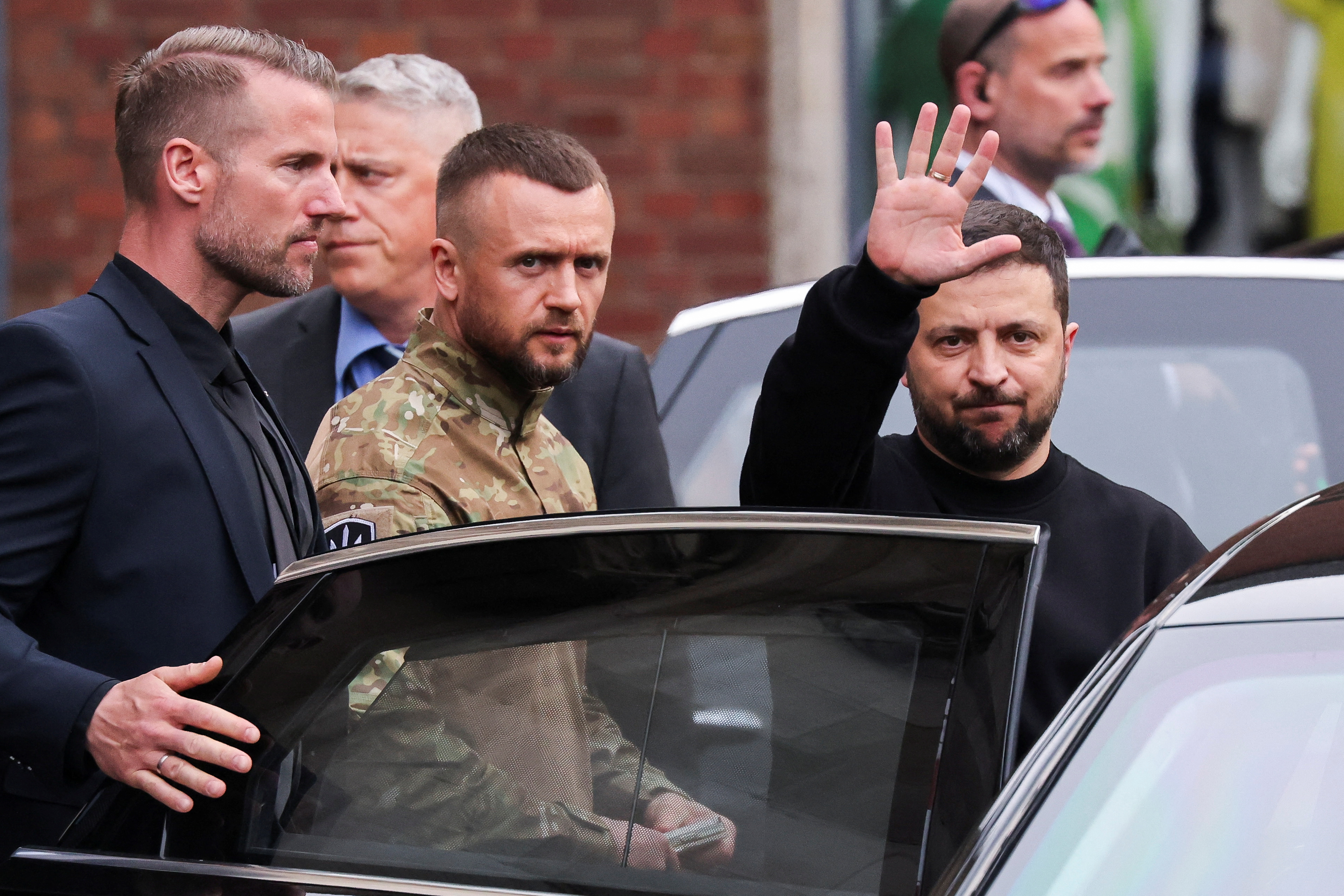 Ukraine's President Zelenskiy is awarded Germany's prestigious Charlemagne Prize, in Aachen