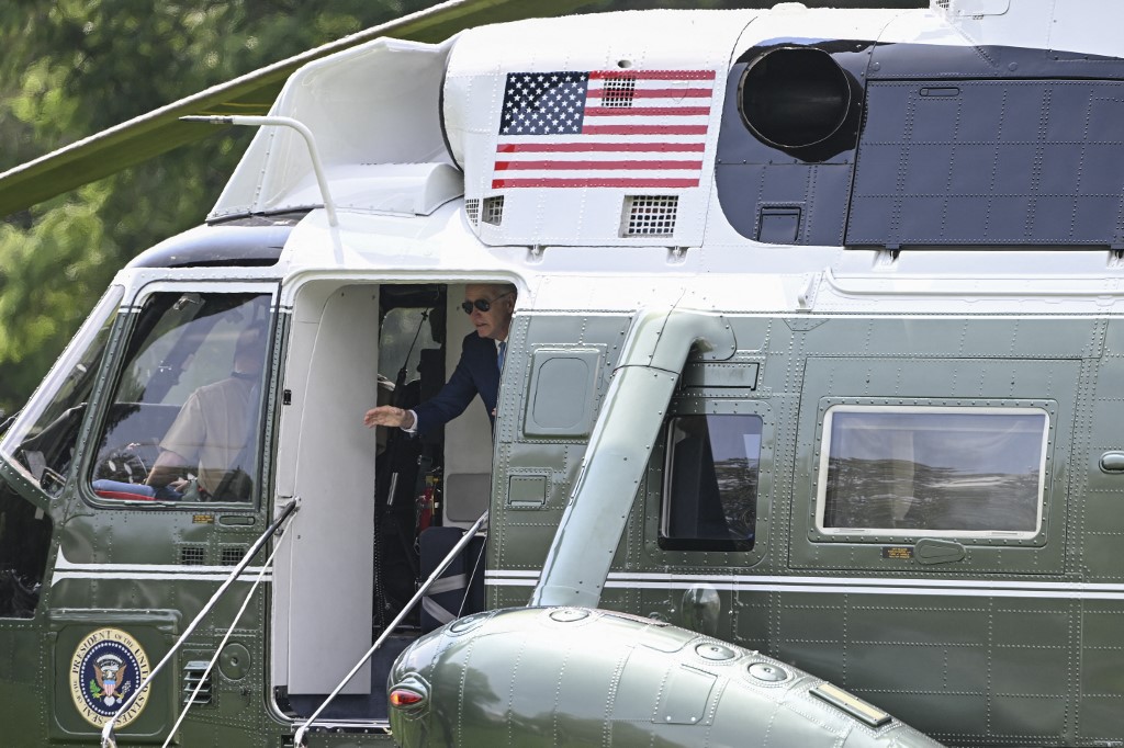 U.S. President Joe Biden departs for Alaska