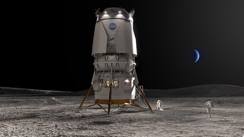 Jeff Bezos space company gets $3.4 billion to build NASA Moon la