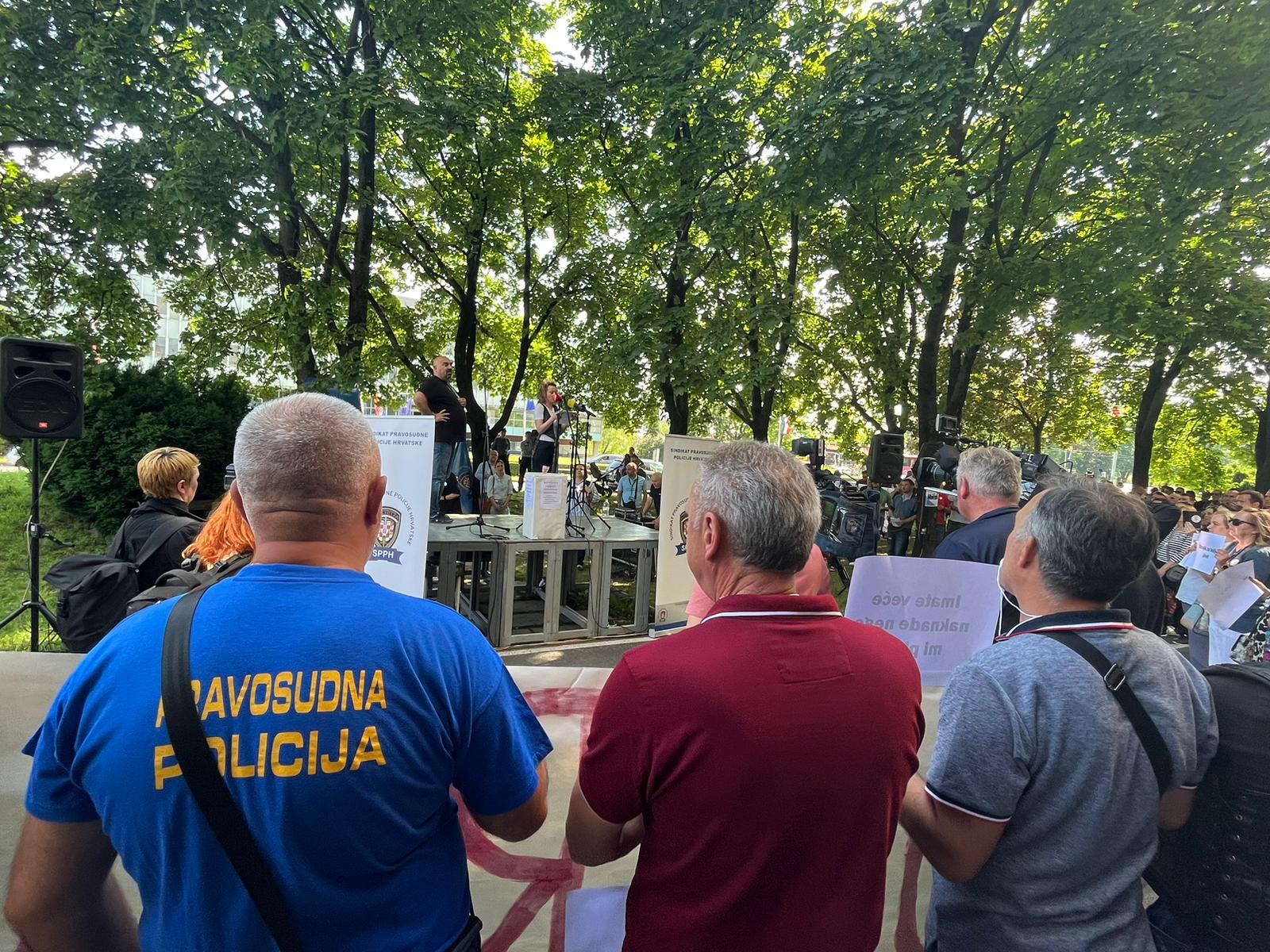 prosvjed pravosudnih policajaca