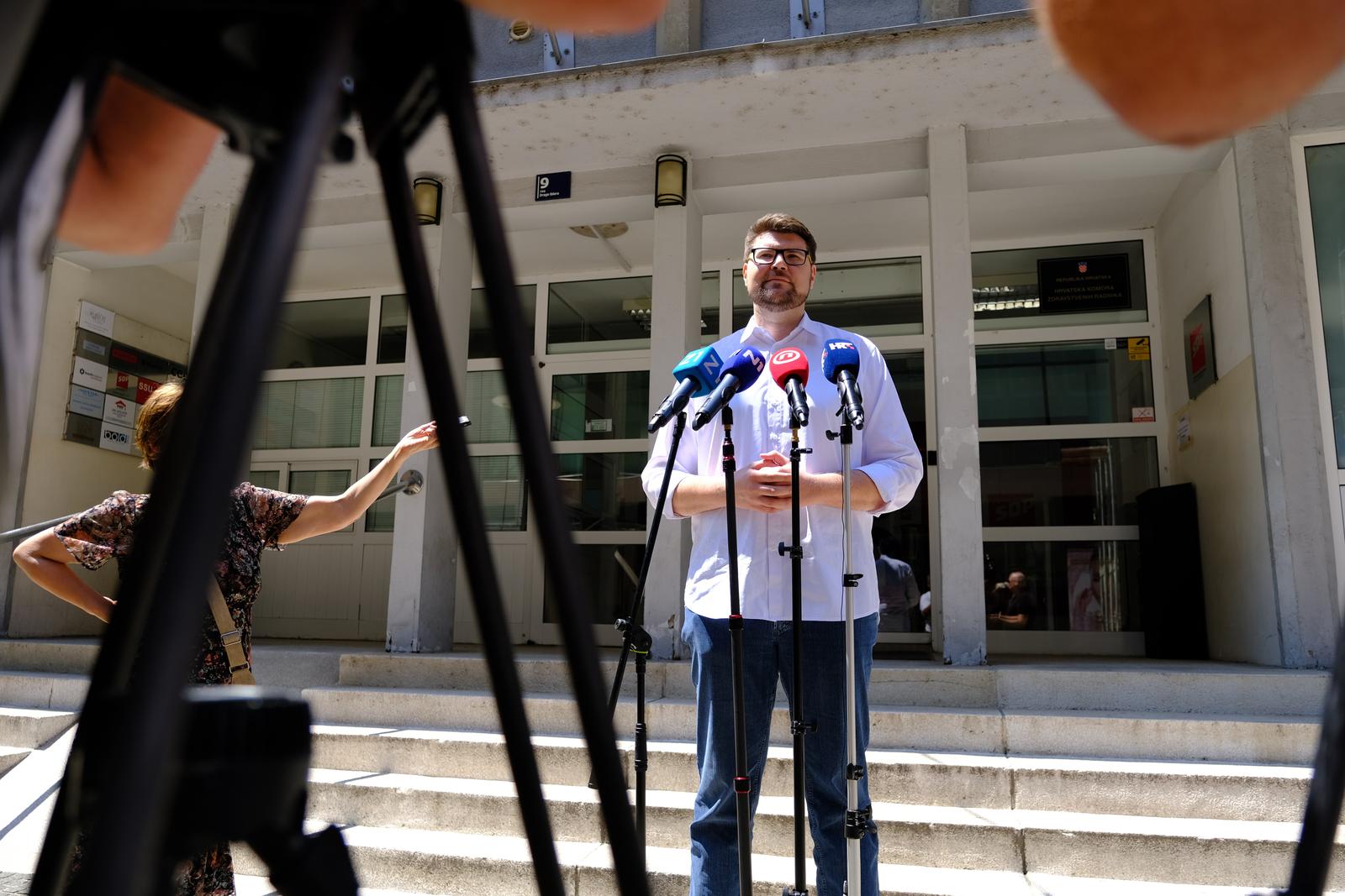 Zagreb: Izjava za medije Peđe Grbina nakon proširene sjednice Predsjedništva stranke