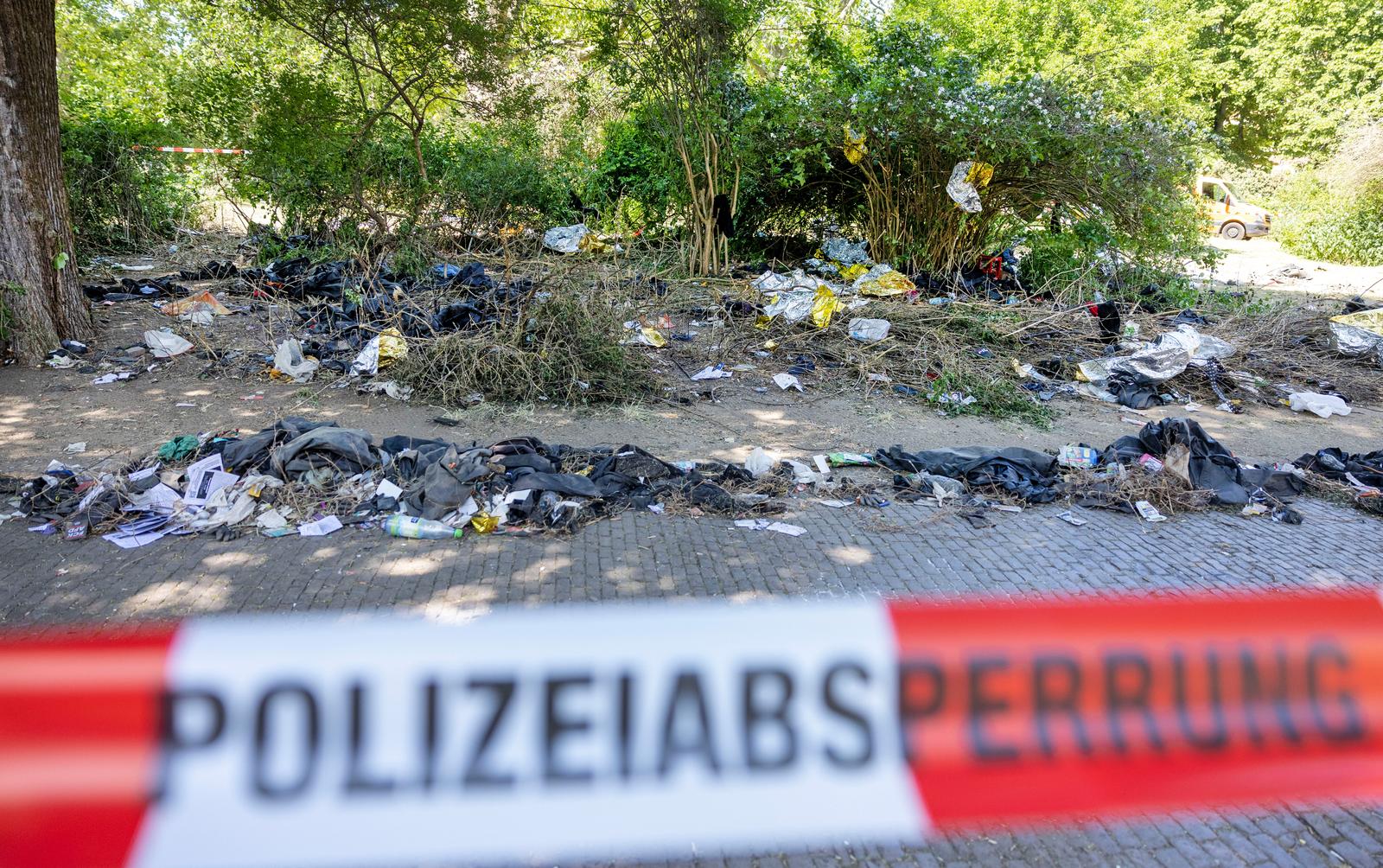 After demo in Leipzig