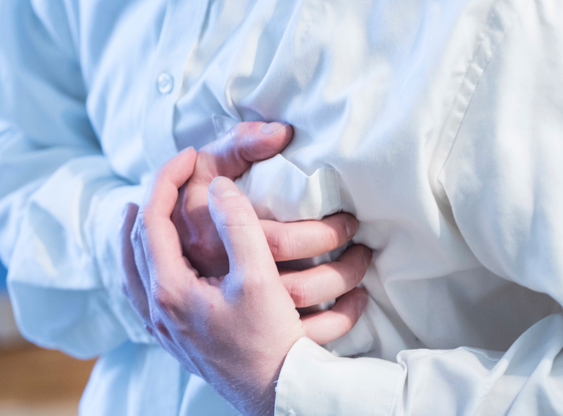 person having a heart attack