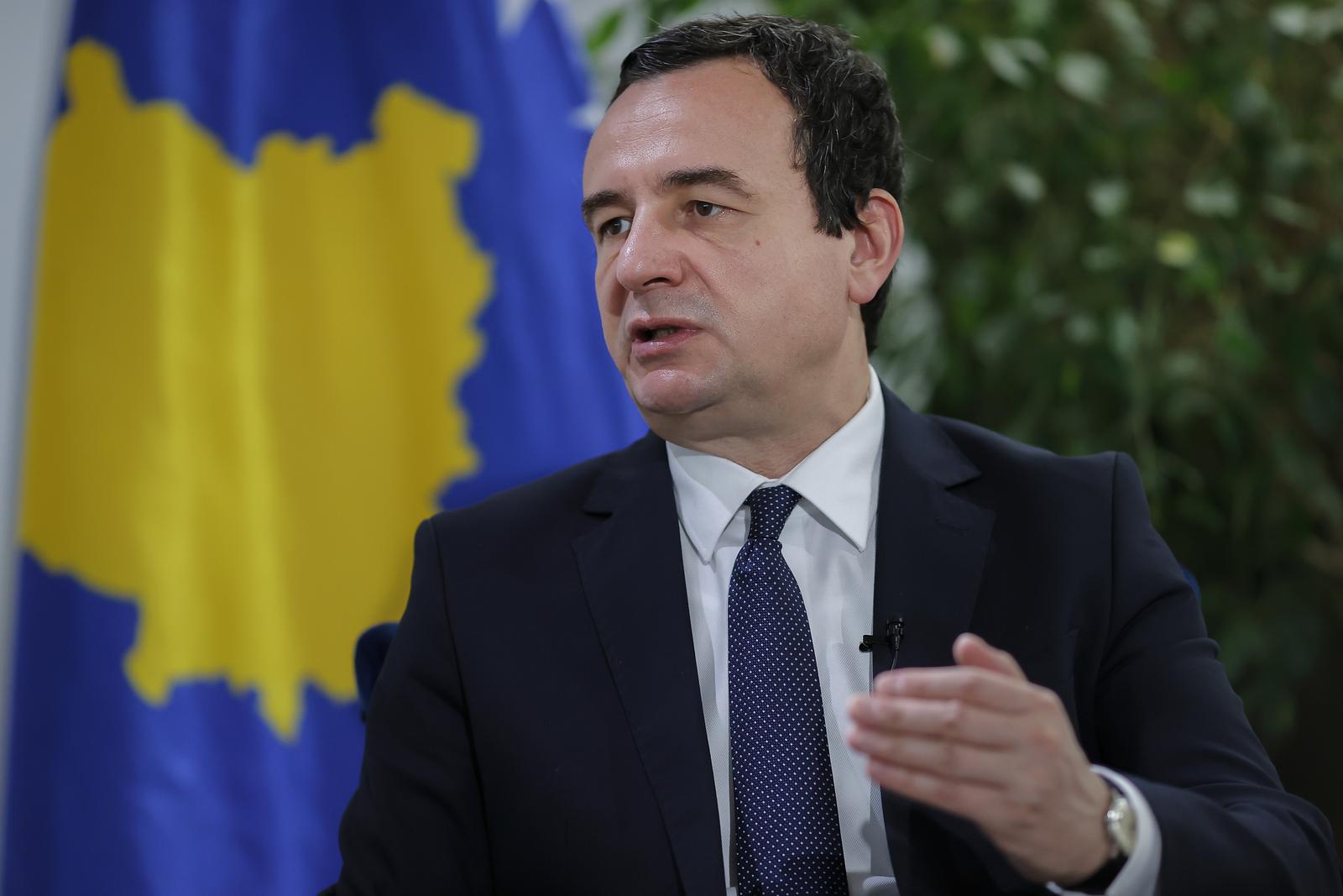 Priština: Kosovski premijer Albin Kurti