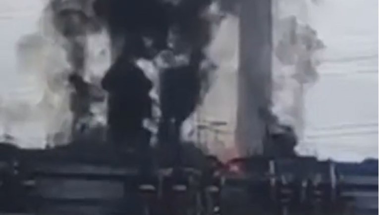 ruska elektrana u plamenu