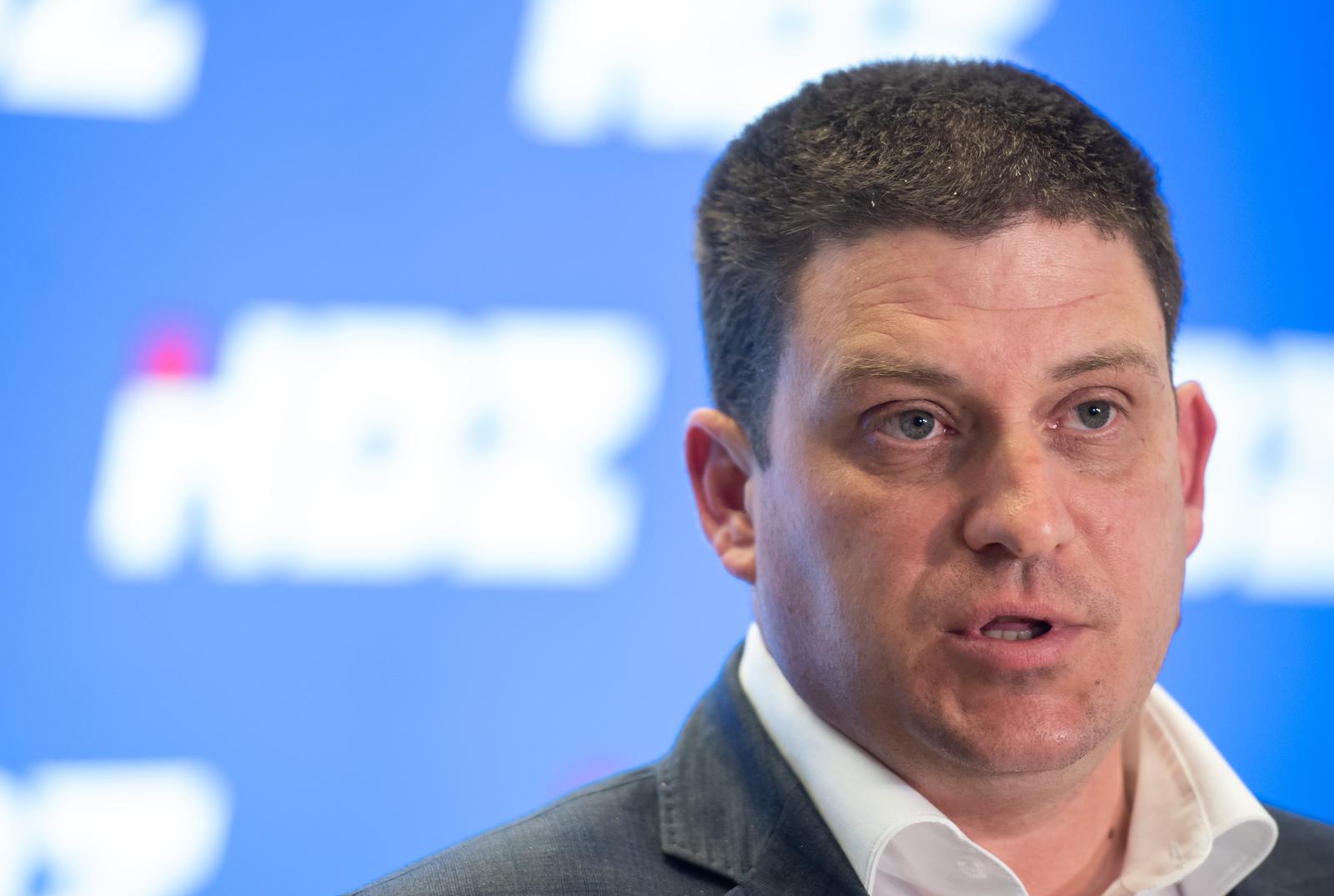 Zagreb: Oleg Butković dao je izjavu za medije nakon sjednice šireg Predsjedništva HDZ-a