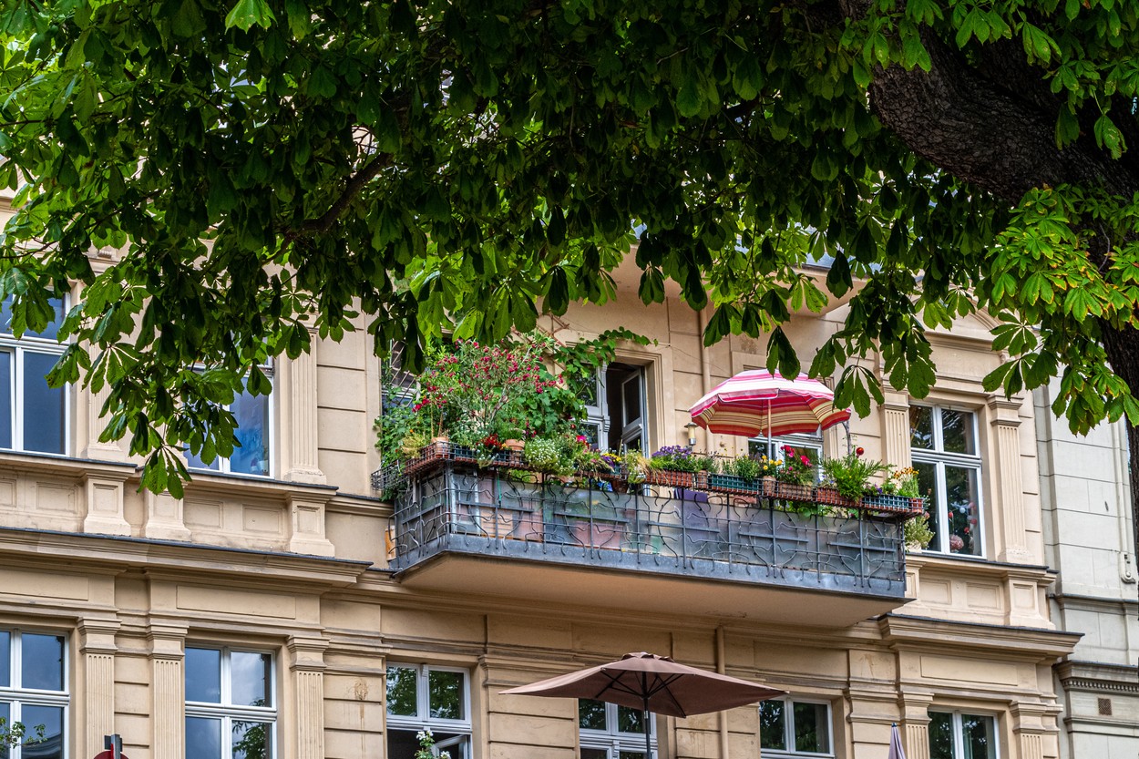 Balconys in Berlin with beautiful summer feeling