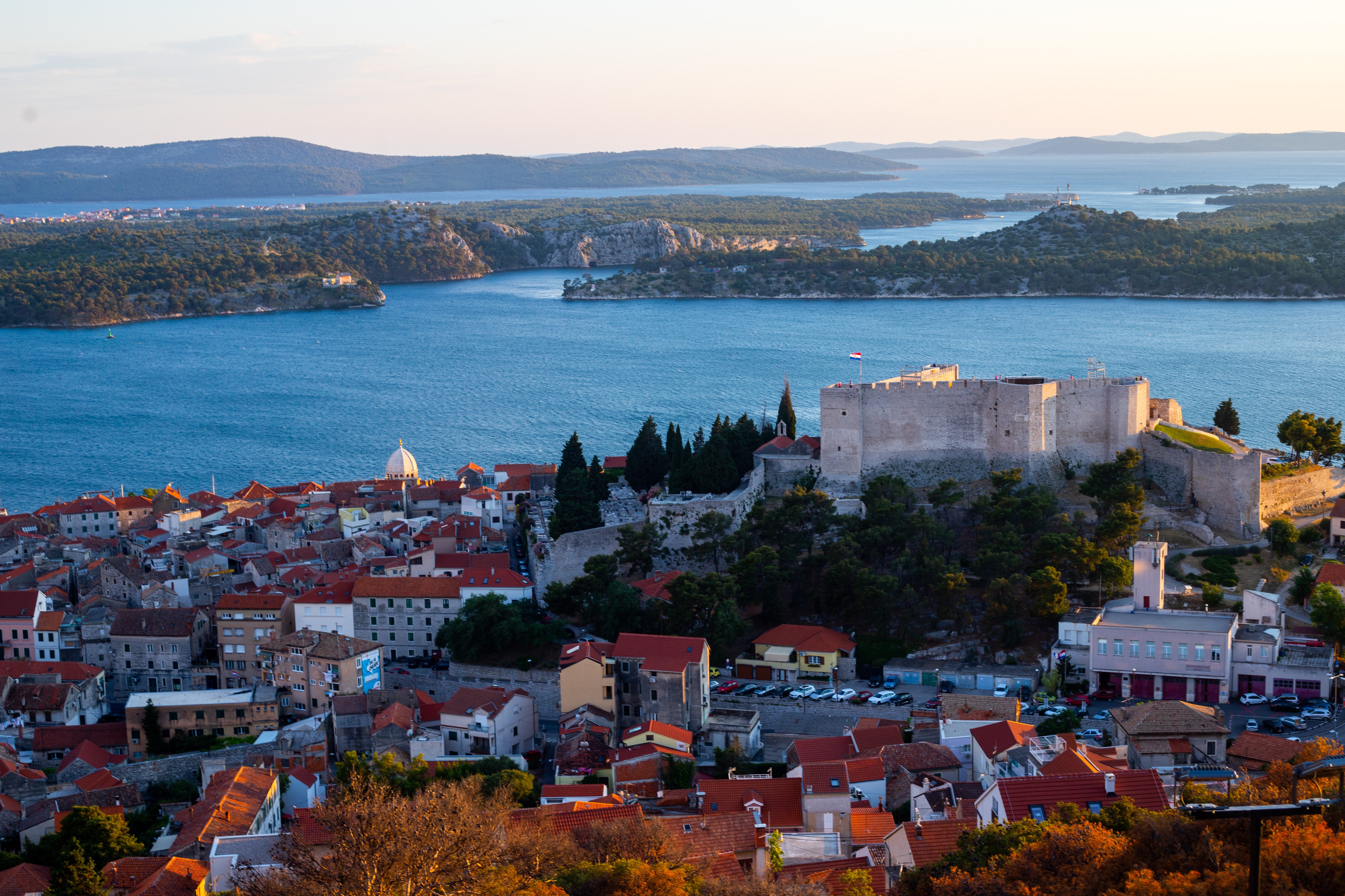 šibenik, more, grad, hrvatska