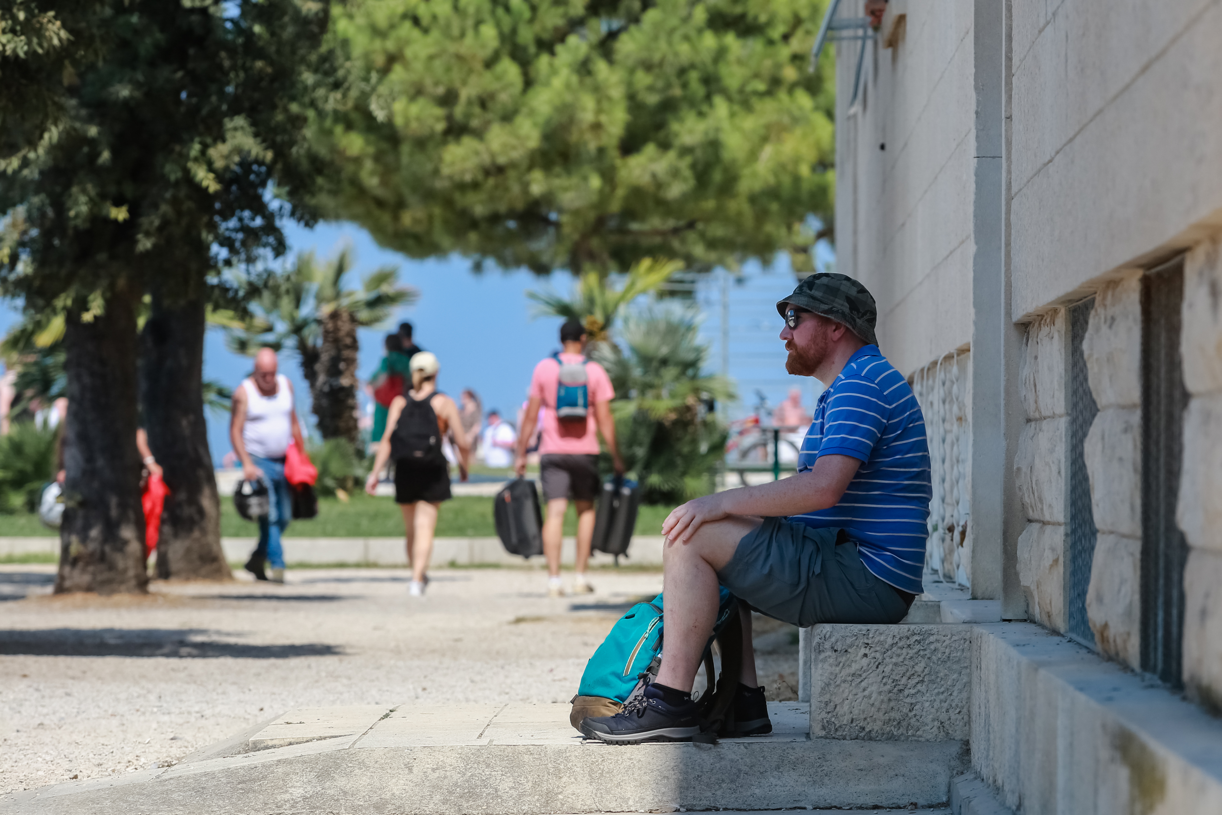 Zadar: Šeširi i kape postali su obavezna oprema za zaštitu od jakog sunca