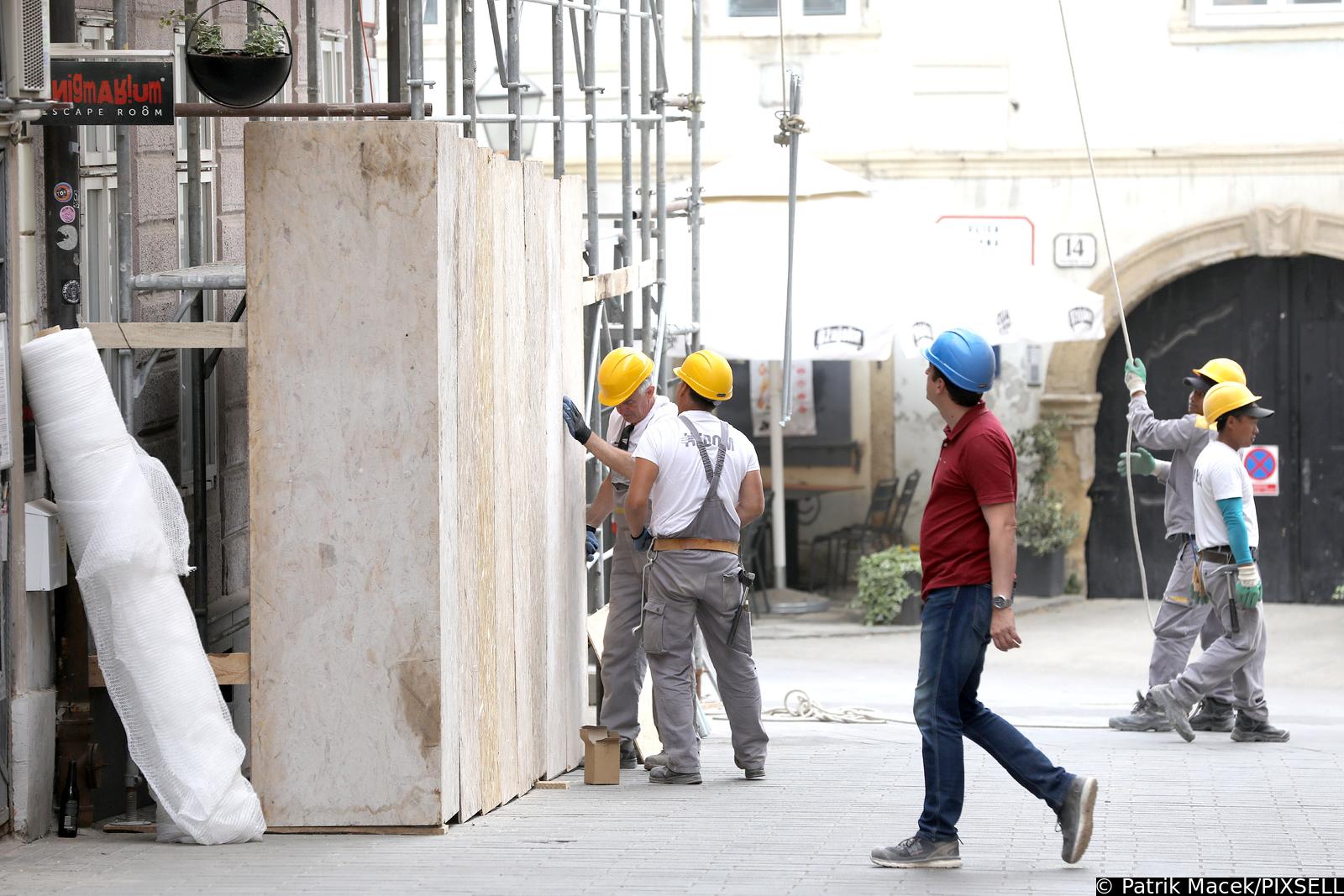 Zagreb: Građevinski radovi u centru grada