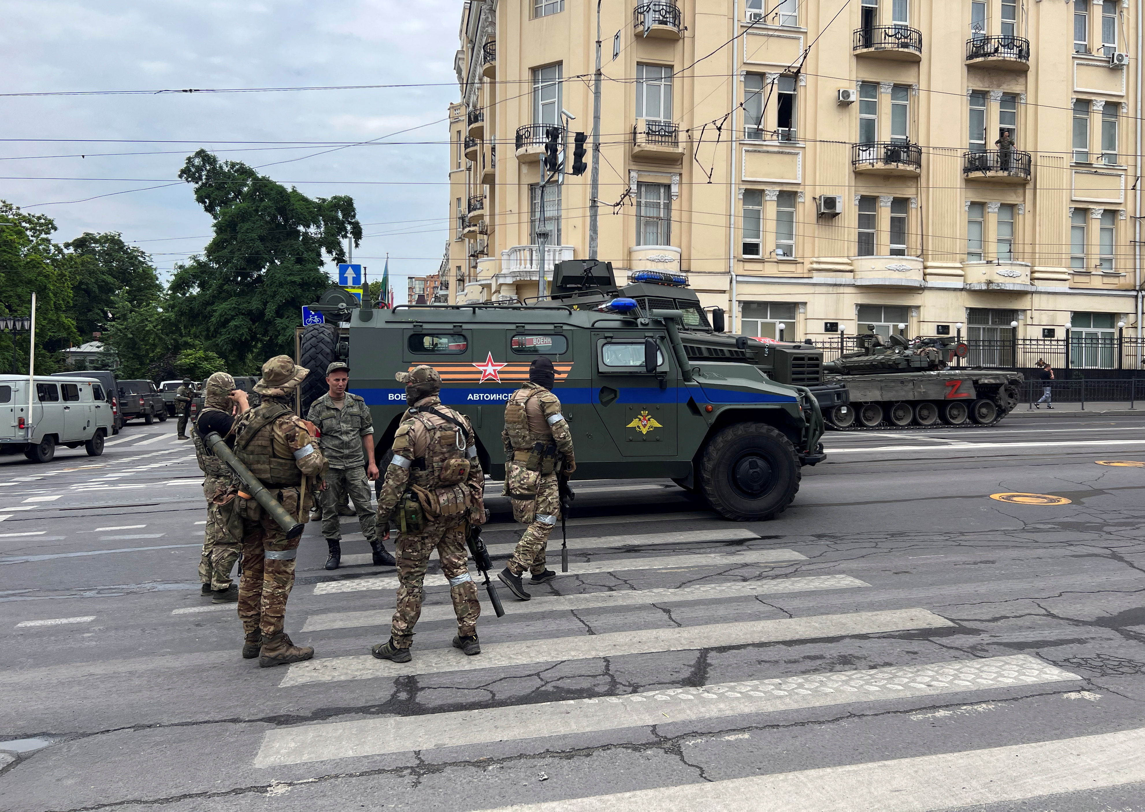 Wagner fighters deployed in Rostov-on-Don