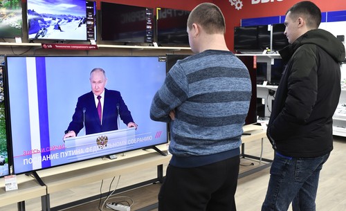 Russia Putin Federal Assembly Address Broadcast