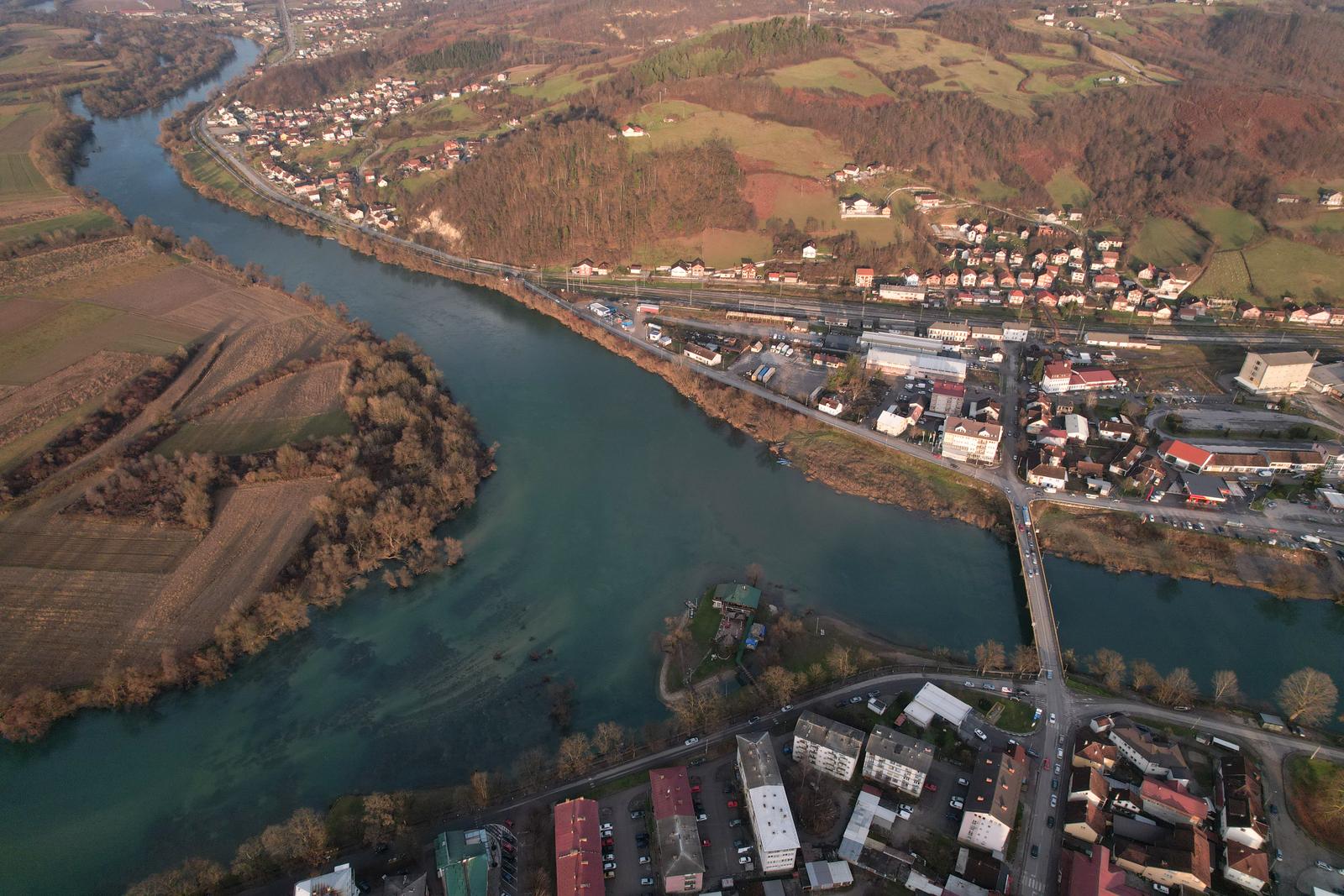 Pogled iz zraka na Novi Grad u BiH, mjesto nedaleko skladištenja nuklearnog otpada