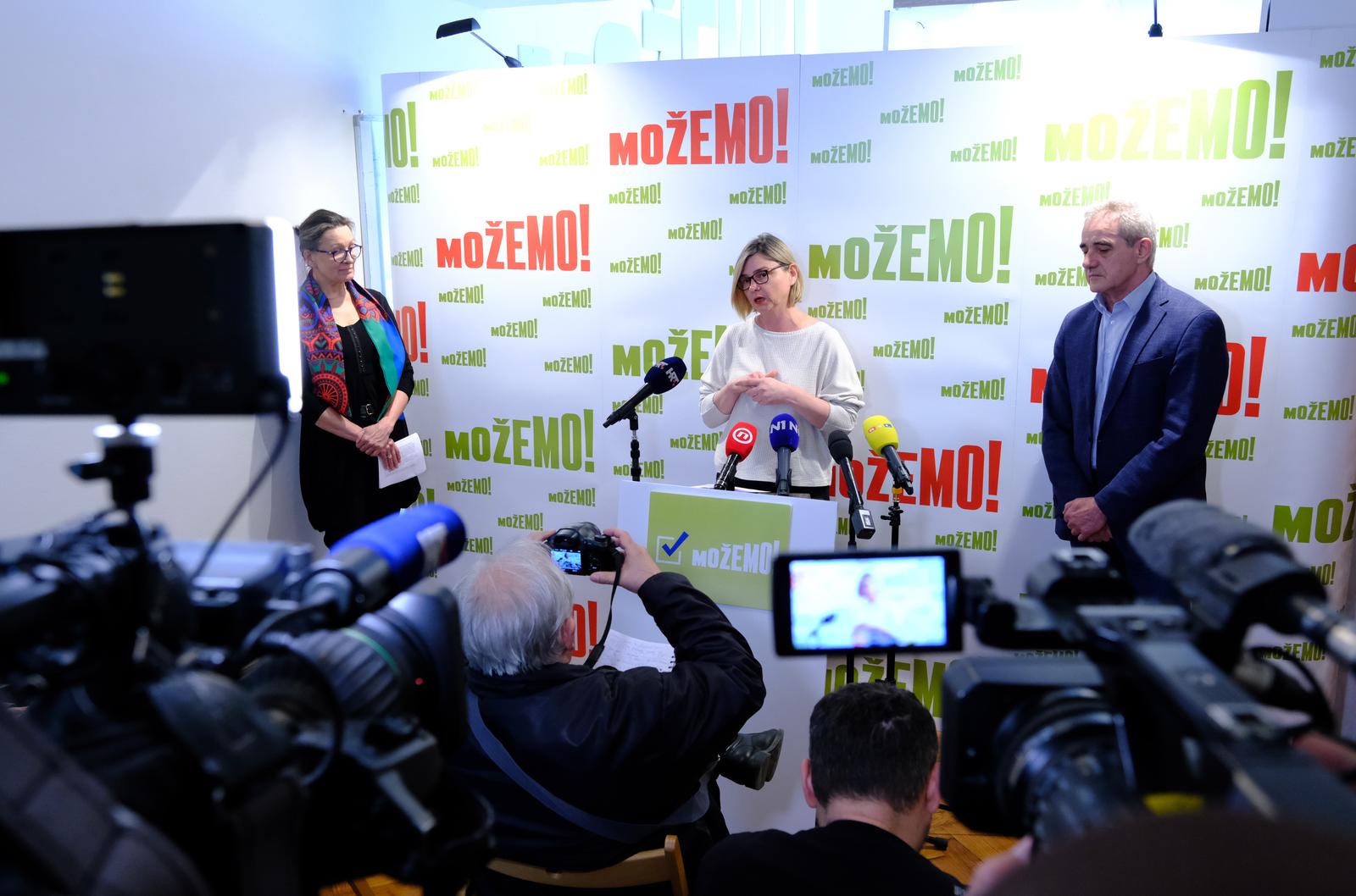 Zagreb: Konferencija za medije stranke Možemo