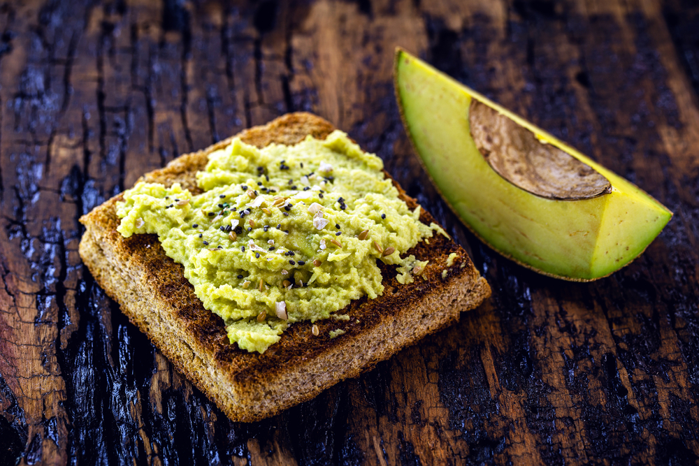 Avocado,Pate,On,Hot,Toast,,With,Spices,And,Spices,,With