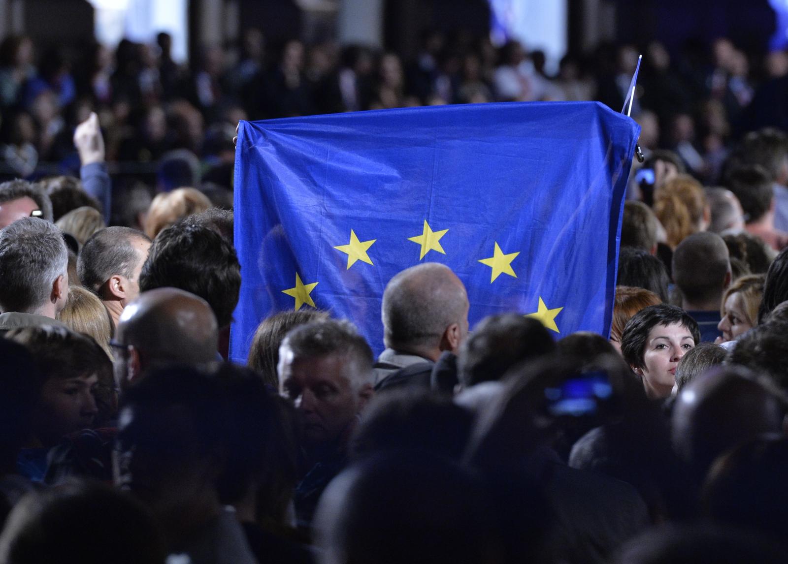 ARHIVA - Zagreb, 2013: Sredinja proslava ulaska Republike Hrvatske u Europsku uniju na Trgu bana Jela?i?a