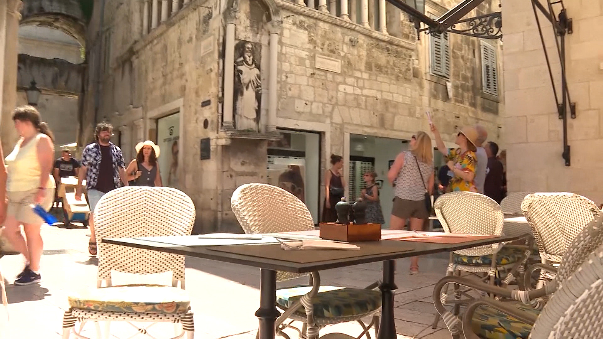 terasa, split, restoran, stol