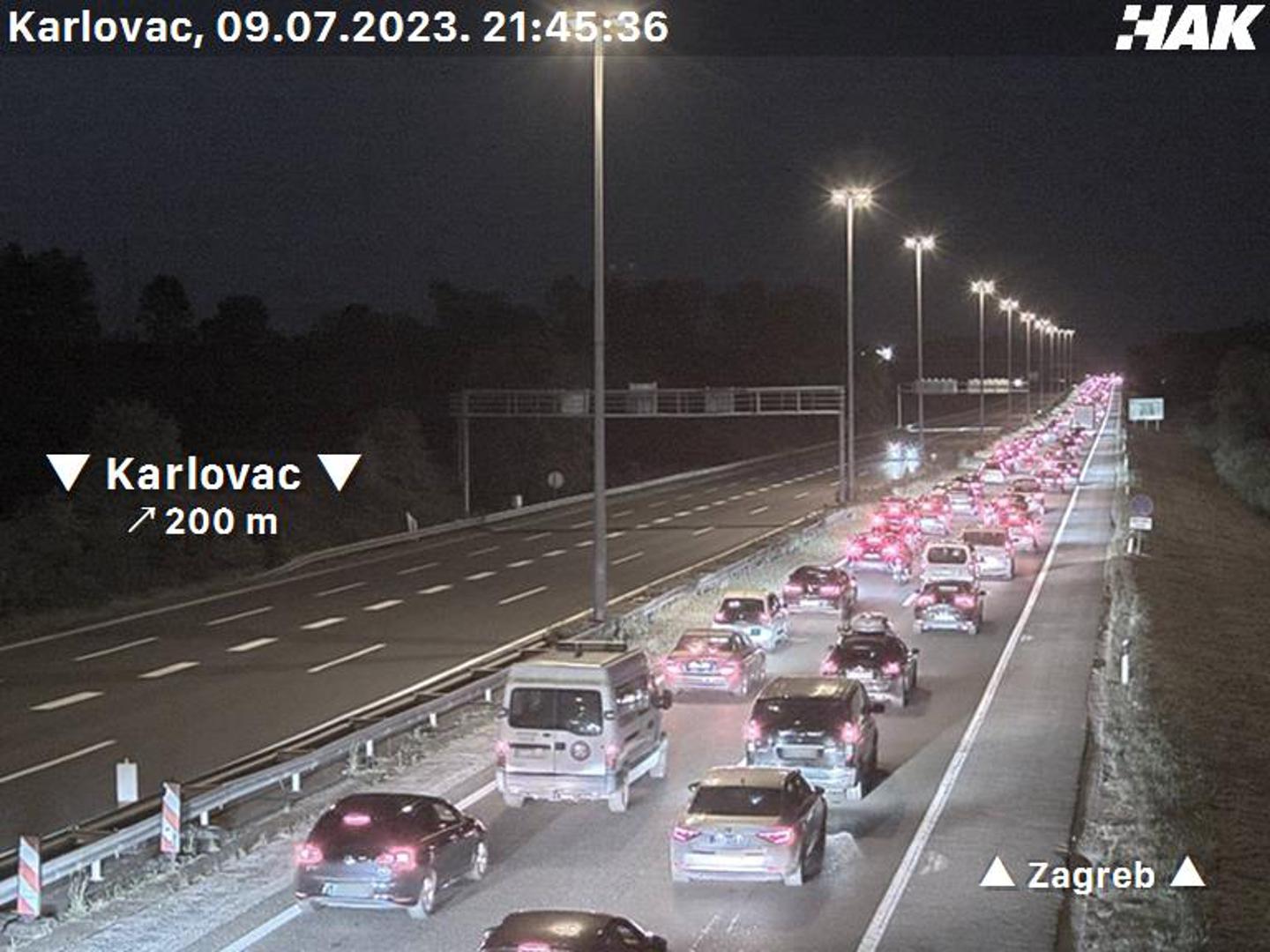 kolona, gužva, autocesta