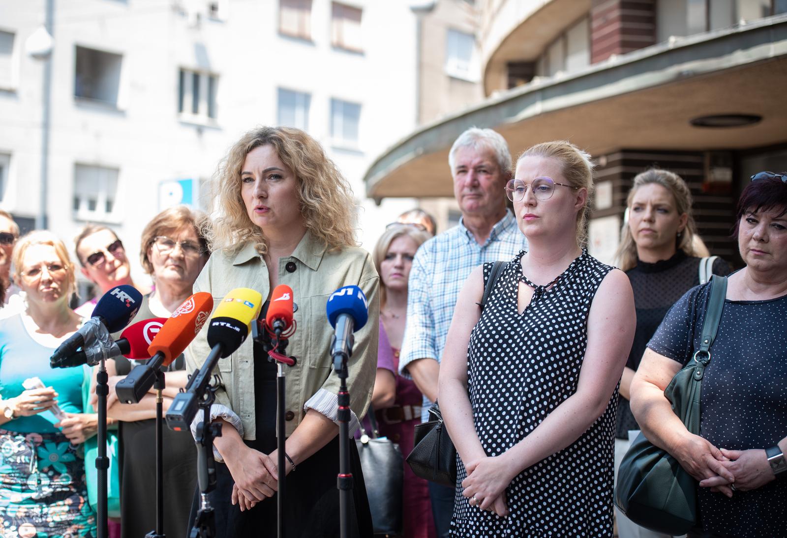 Zagreb: Iva Šušković dala je izjavu za medije nakon sastanka povjerenika