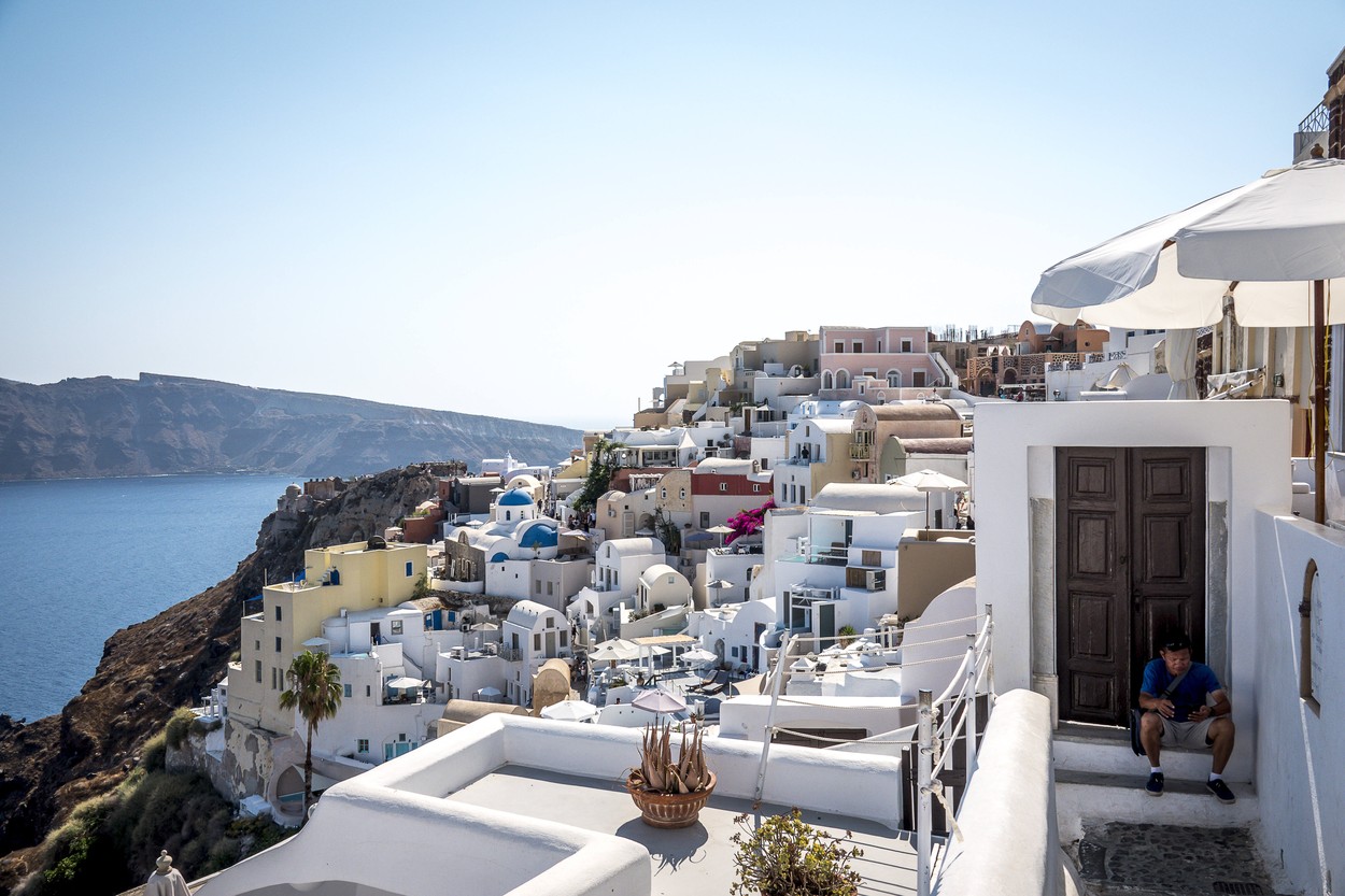 Ostrov Santorini, Řecko, ilustrační foto