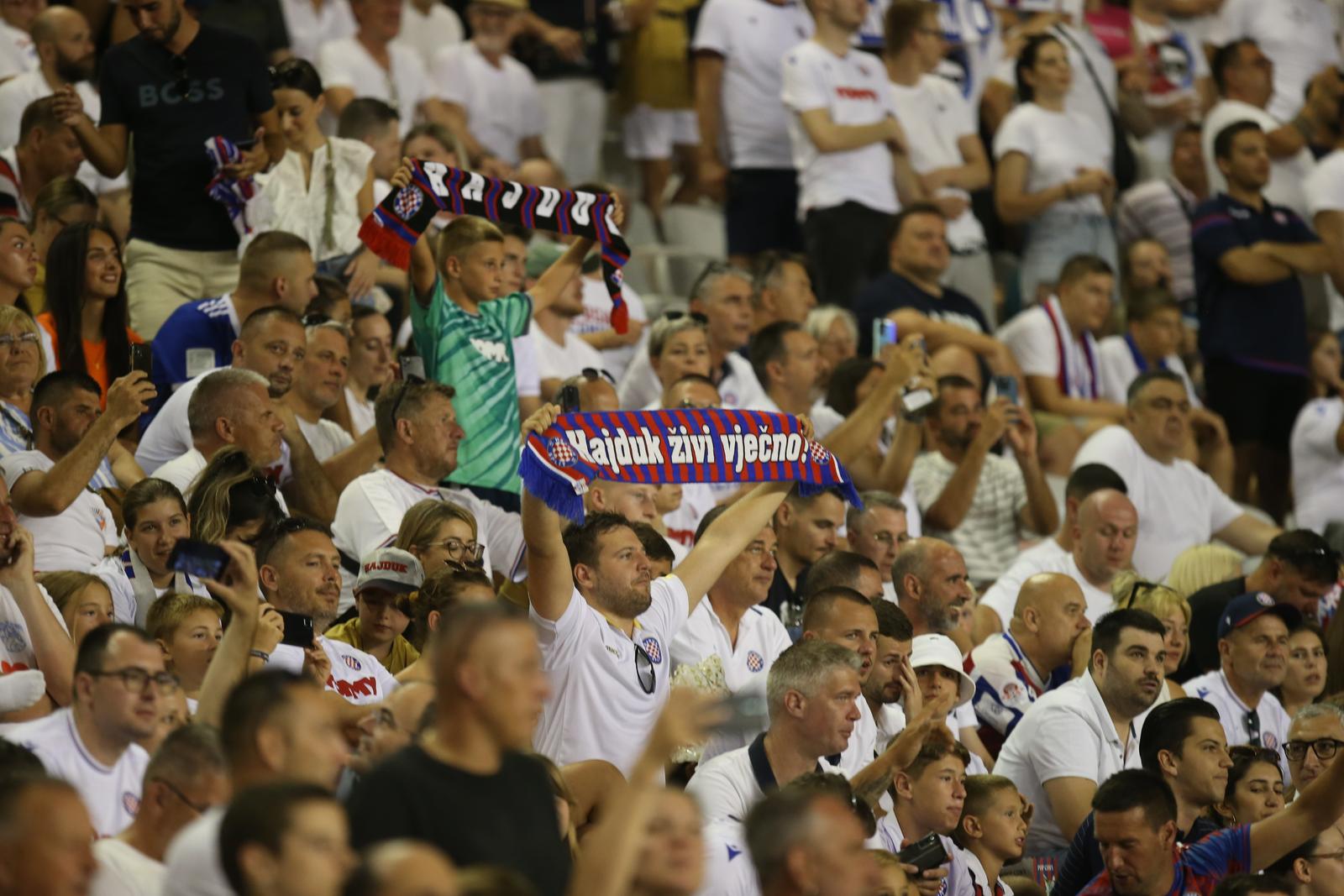 Split: Utakmica 2. kola SuperSport HNL-a između HNK Hajduk i HNK Rijeka