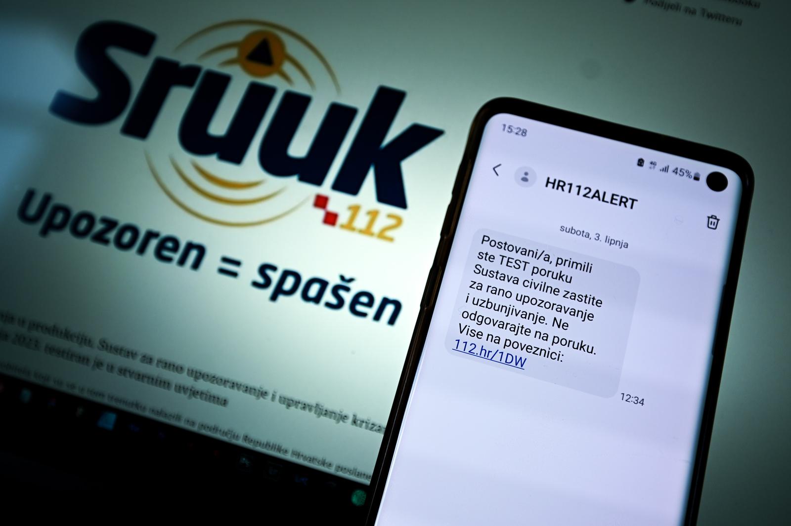 Zagreb: Test poruka Sustava civilne zaštite za rano upozoravanje i uzbunjivanje