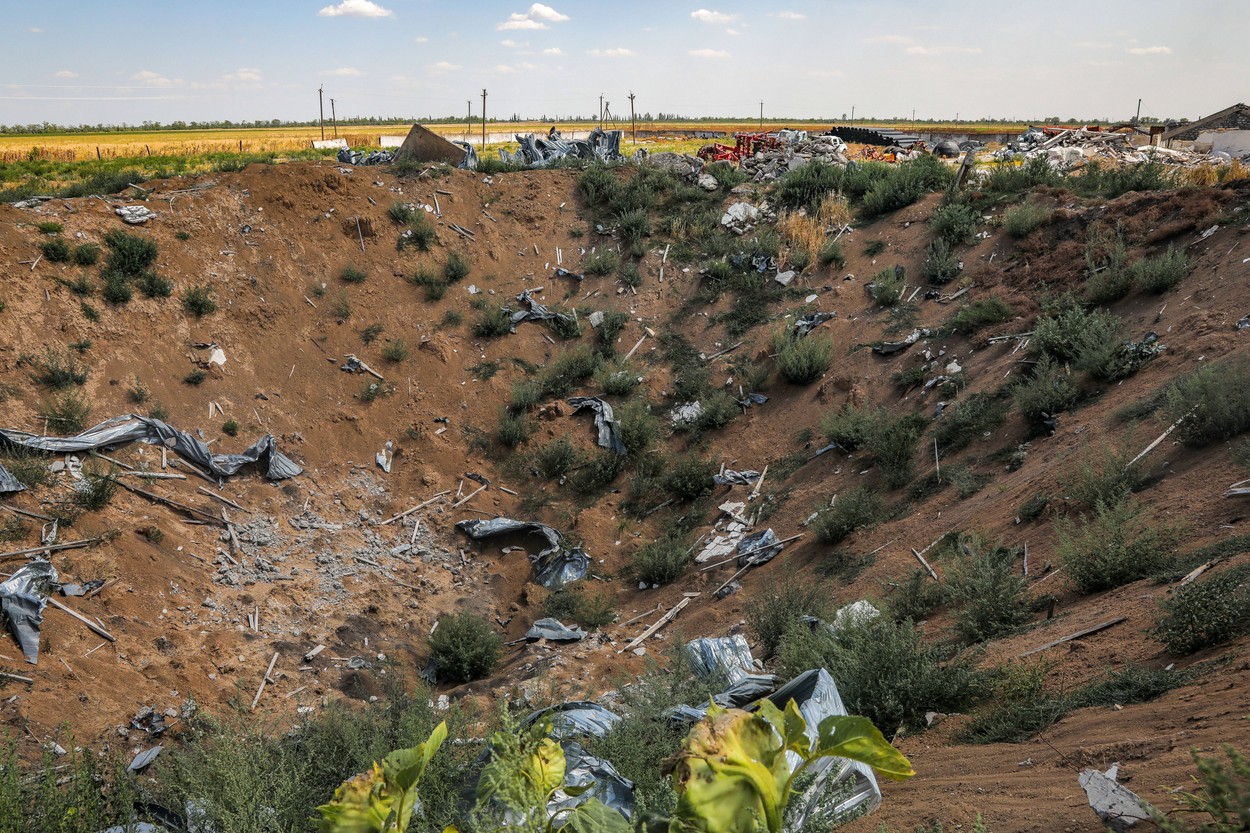 Blahodatne and Partyzanske villages in Mykolaiv Region