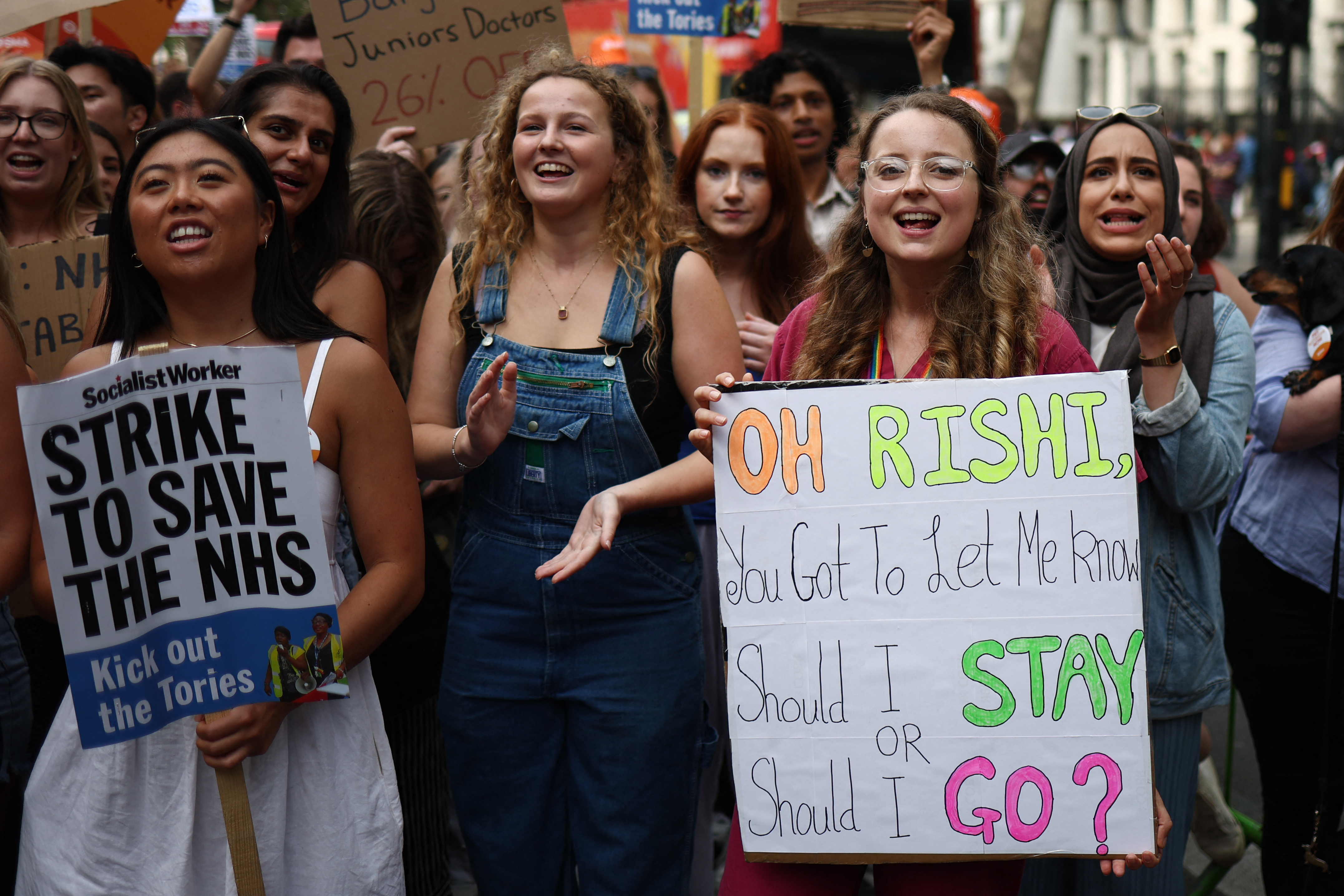 BRITAIN-HEALTH-DOCTORS-STRIKE-PROTEST