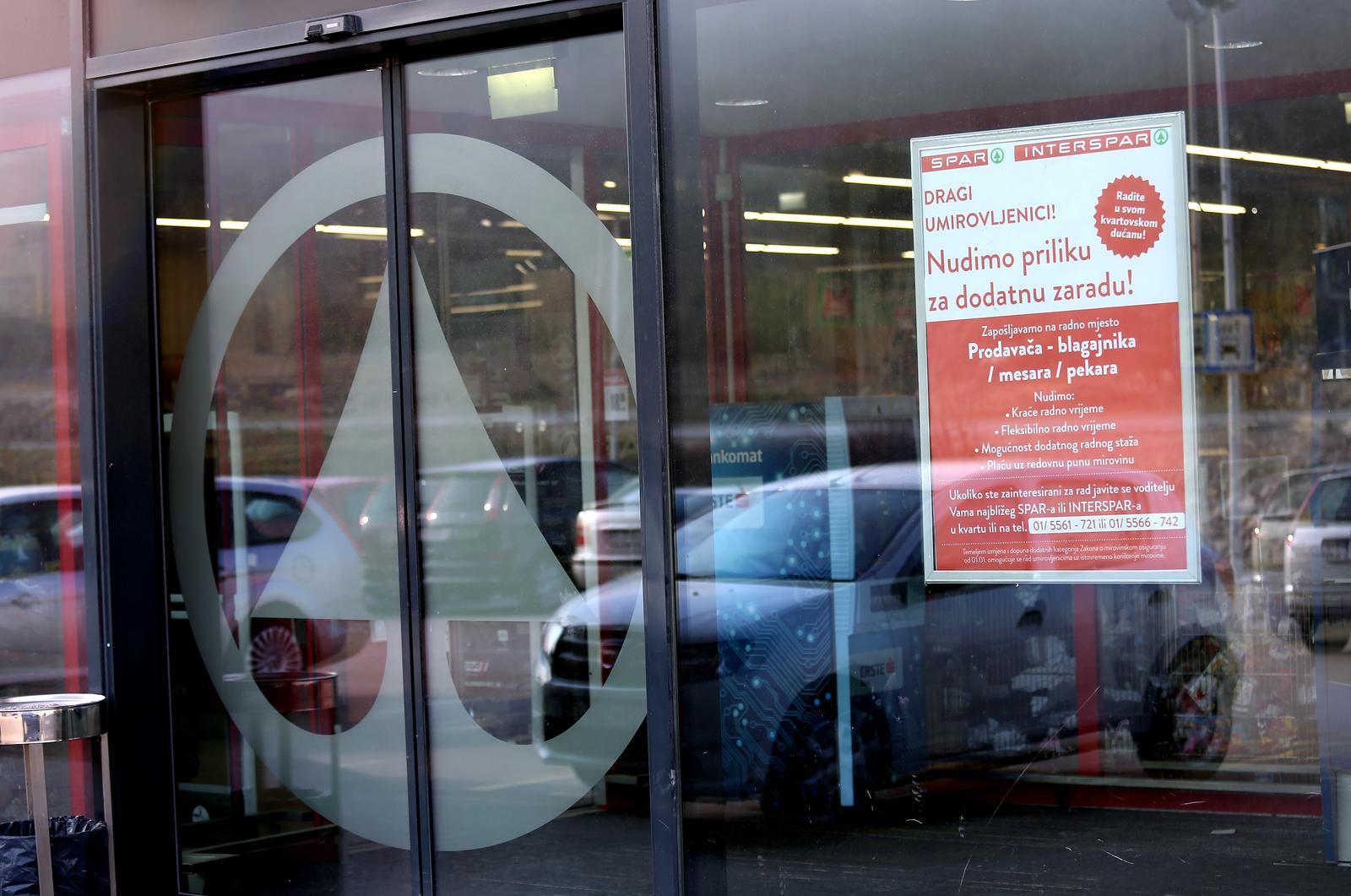 Šibenik: Spar i Interspar pozivaju umirovljenike na rad uz korištenje pune mirovine