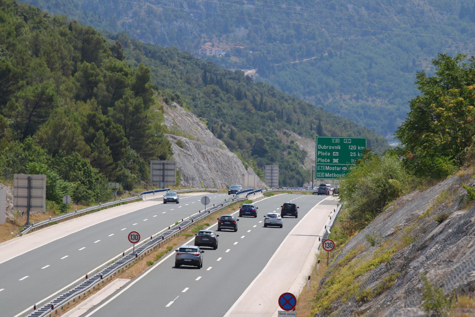 Promet na autocesti kod Vrgorca
