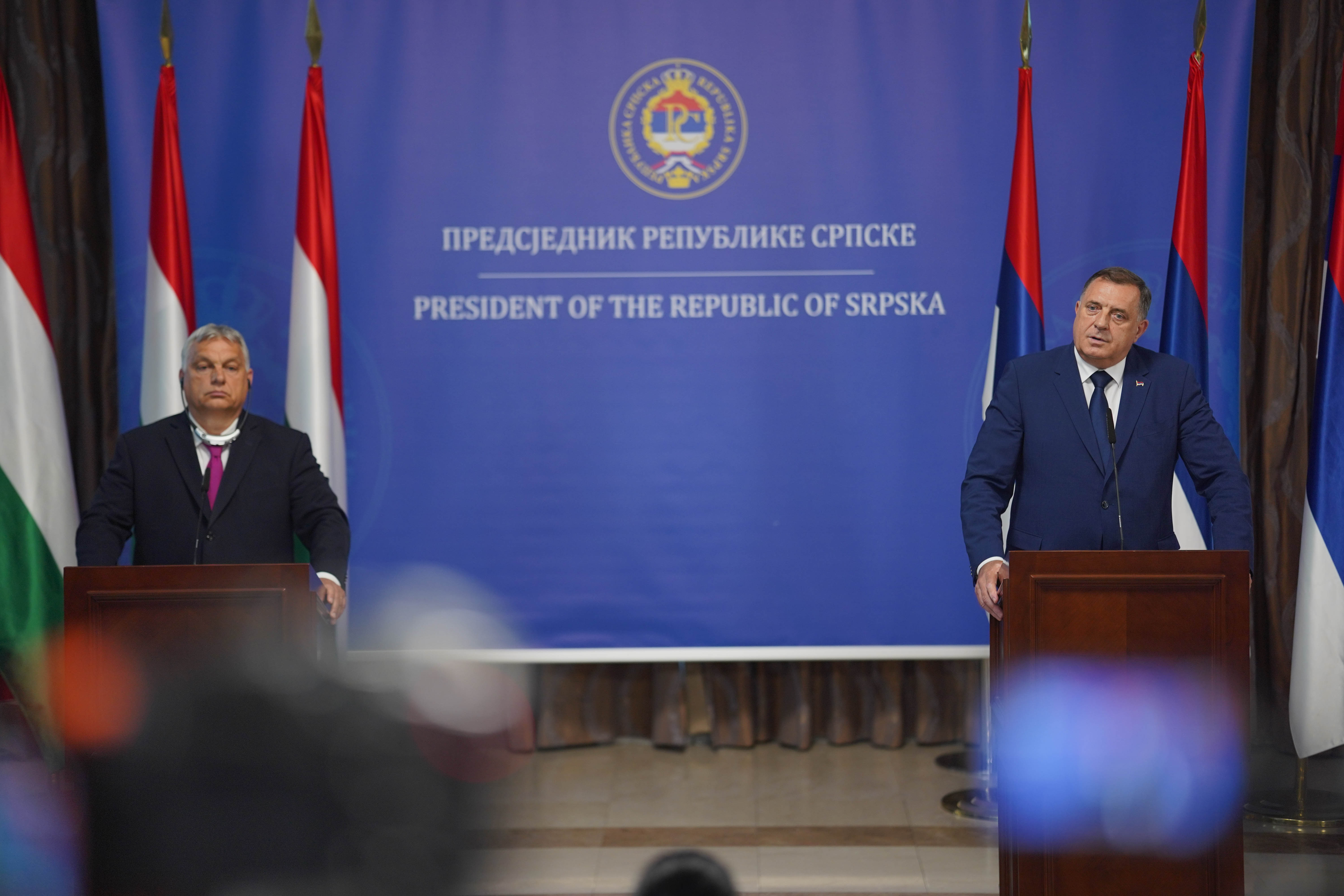 Banja Luka: Dodik i Orban održali press konferenciju nakon potpisivanje izjave o suradnji RS i Mađarske