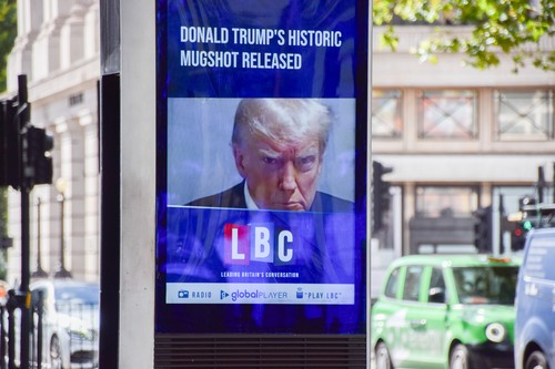 Donald Trump arrest UK news coverage
