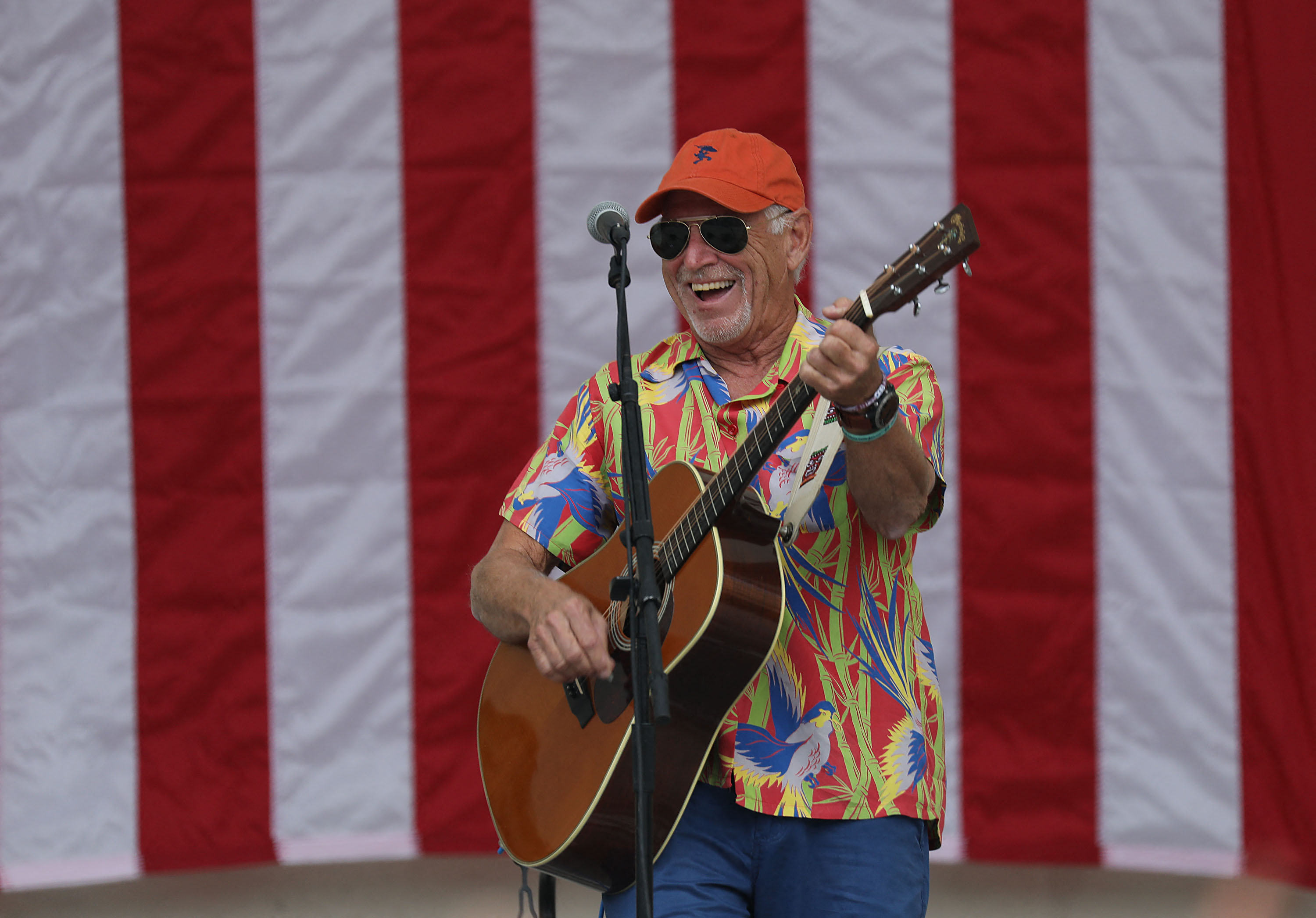 Jimmy Buffet Performs At Get Out The Vote Rally With Democrats Gillum And Nelson