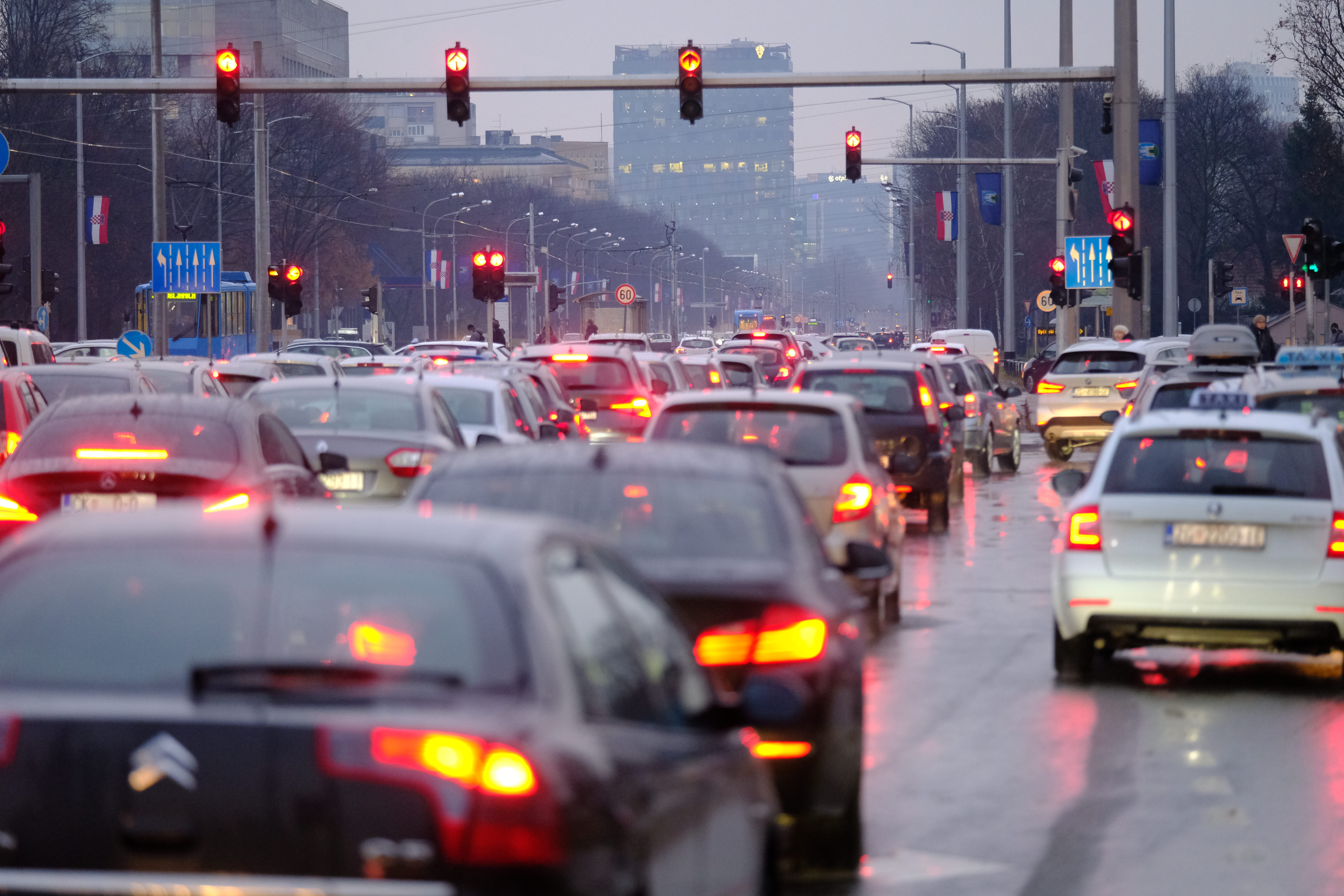 gužva, Zagreb, promet