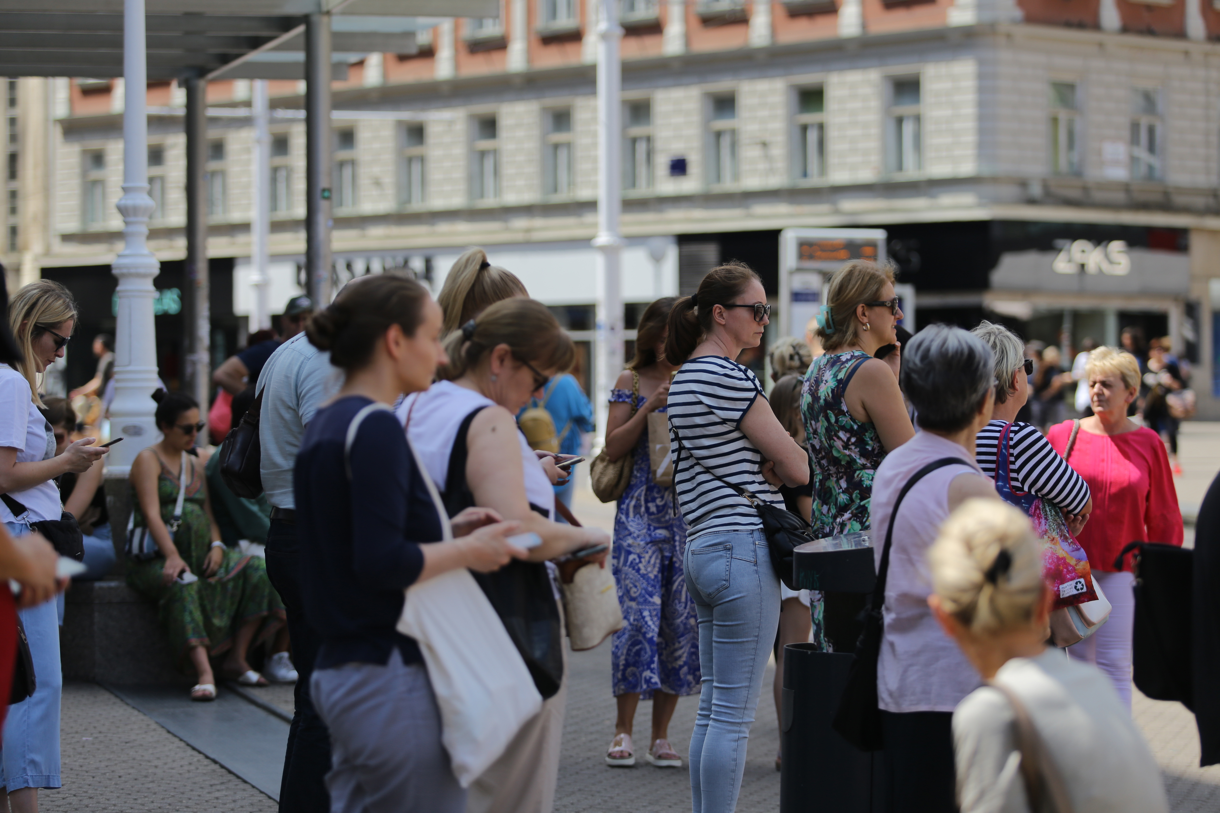 Zagreb: Gužve na glavnom zagrebačkom trgu