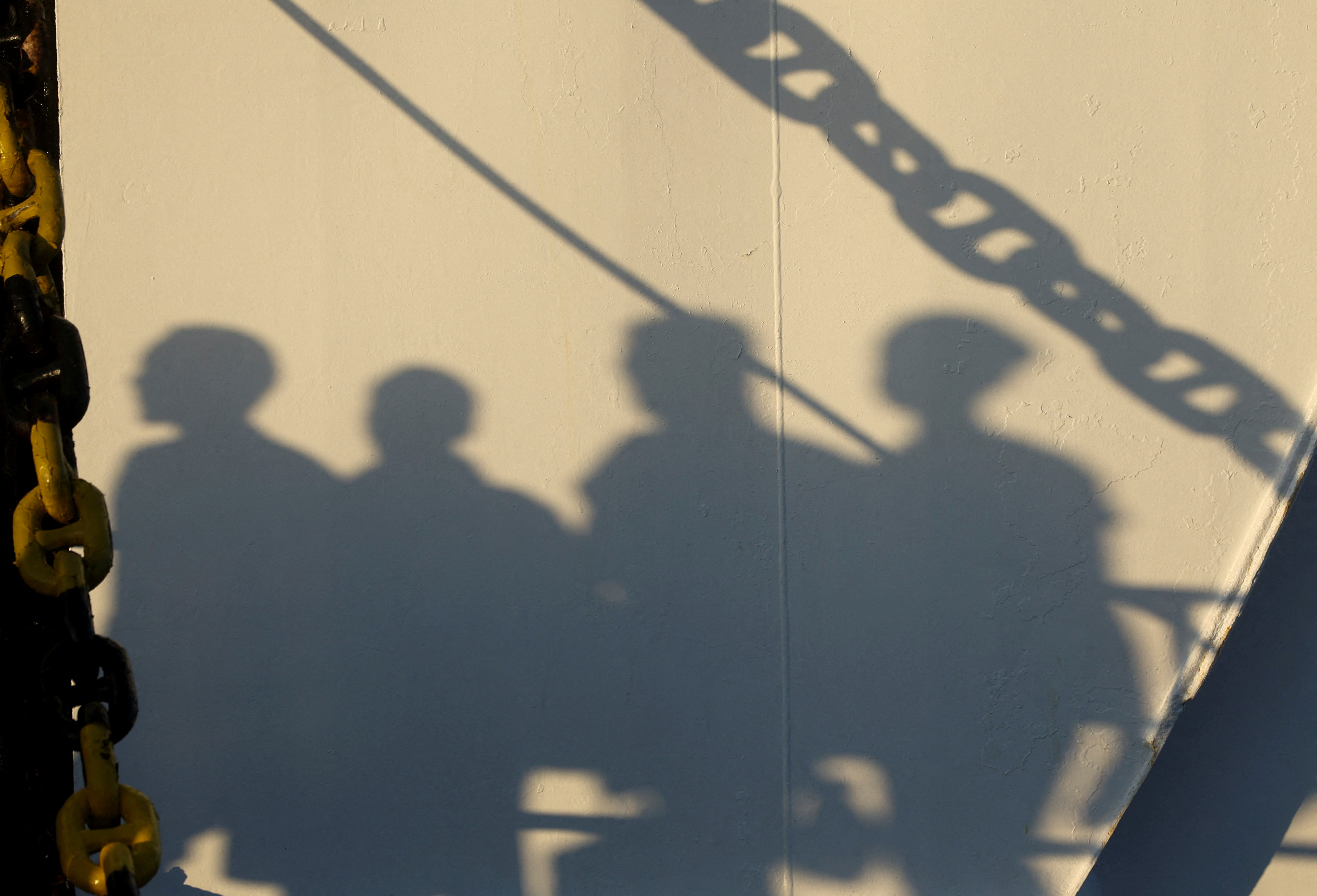 FILE PHOTO: Migrants in Lampedusa