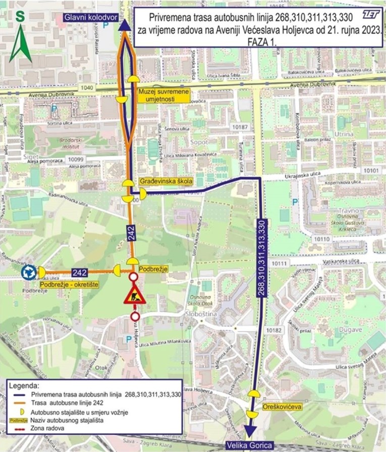 AVENIJA VEĆESLAVA HOLJEVCA