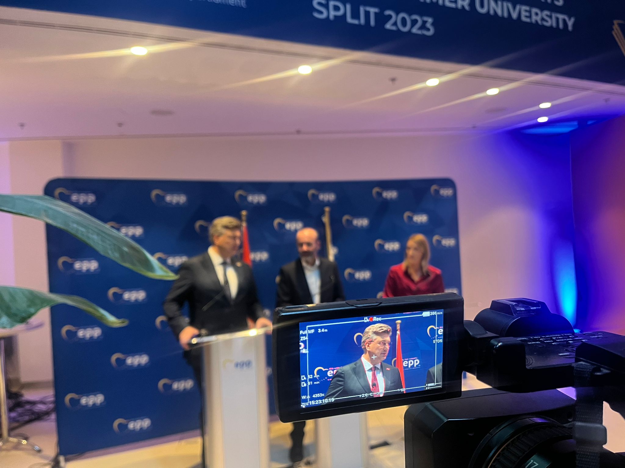 Andrej Plenković, Manfred Weber, Roberta Metsola