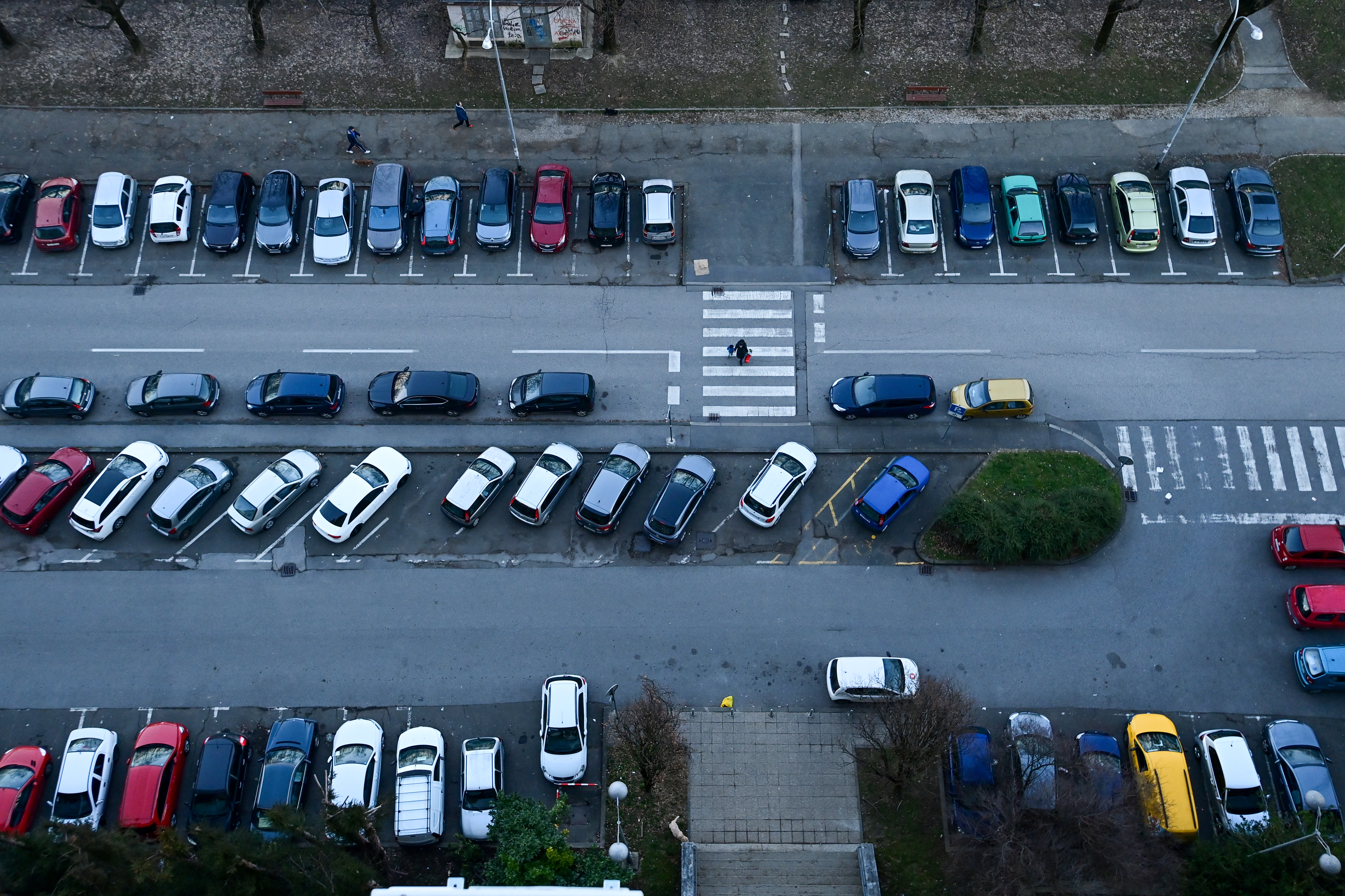 Vizure grada u kasno zimsko popodne