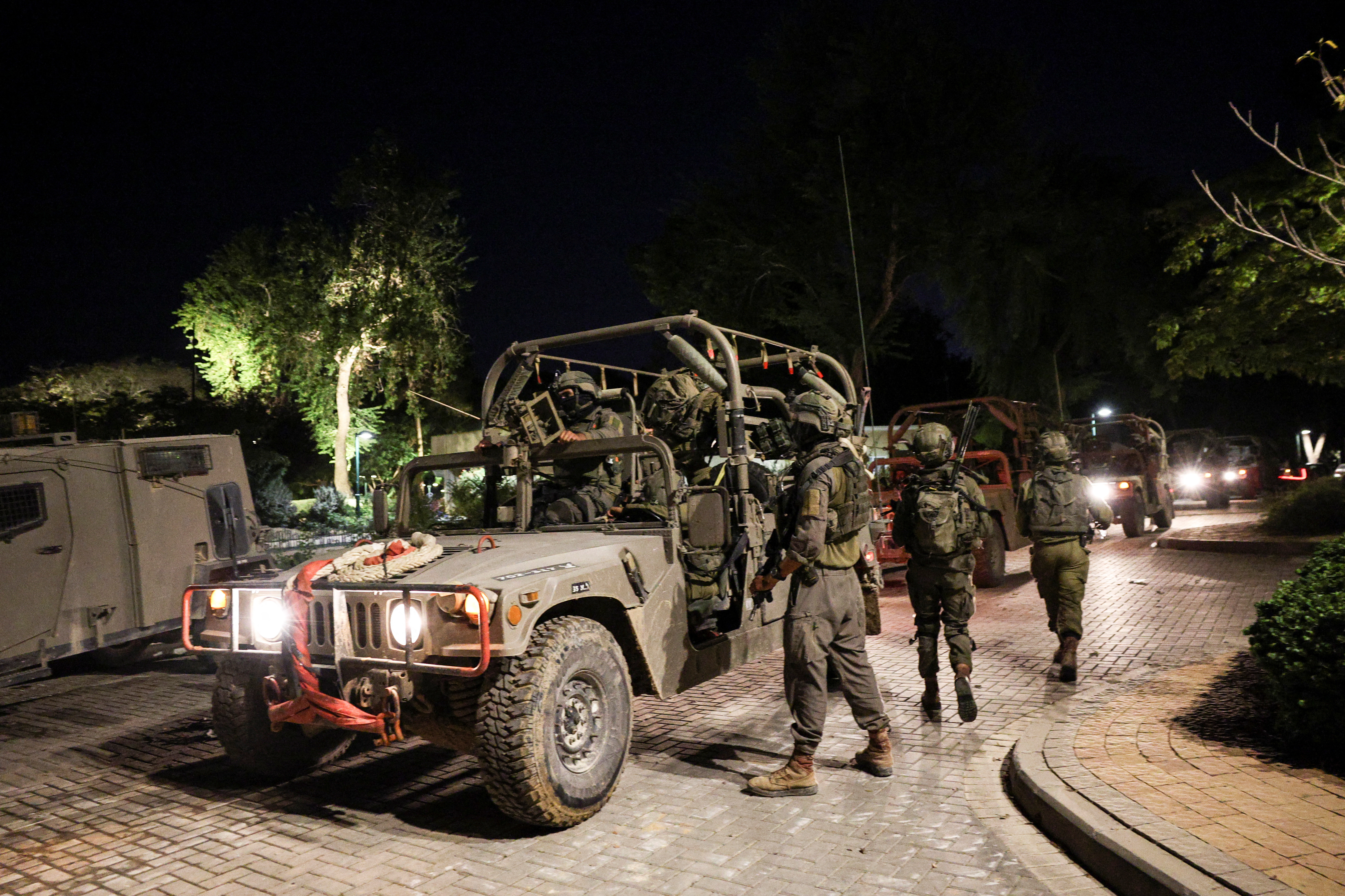 Aftermath of a mass infiltration by Hamas gunmen from the Gaza Strip, in Kibbutz Beeri in southern Israel