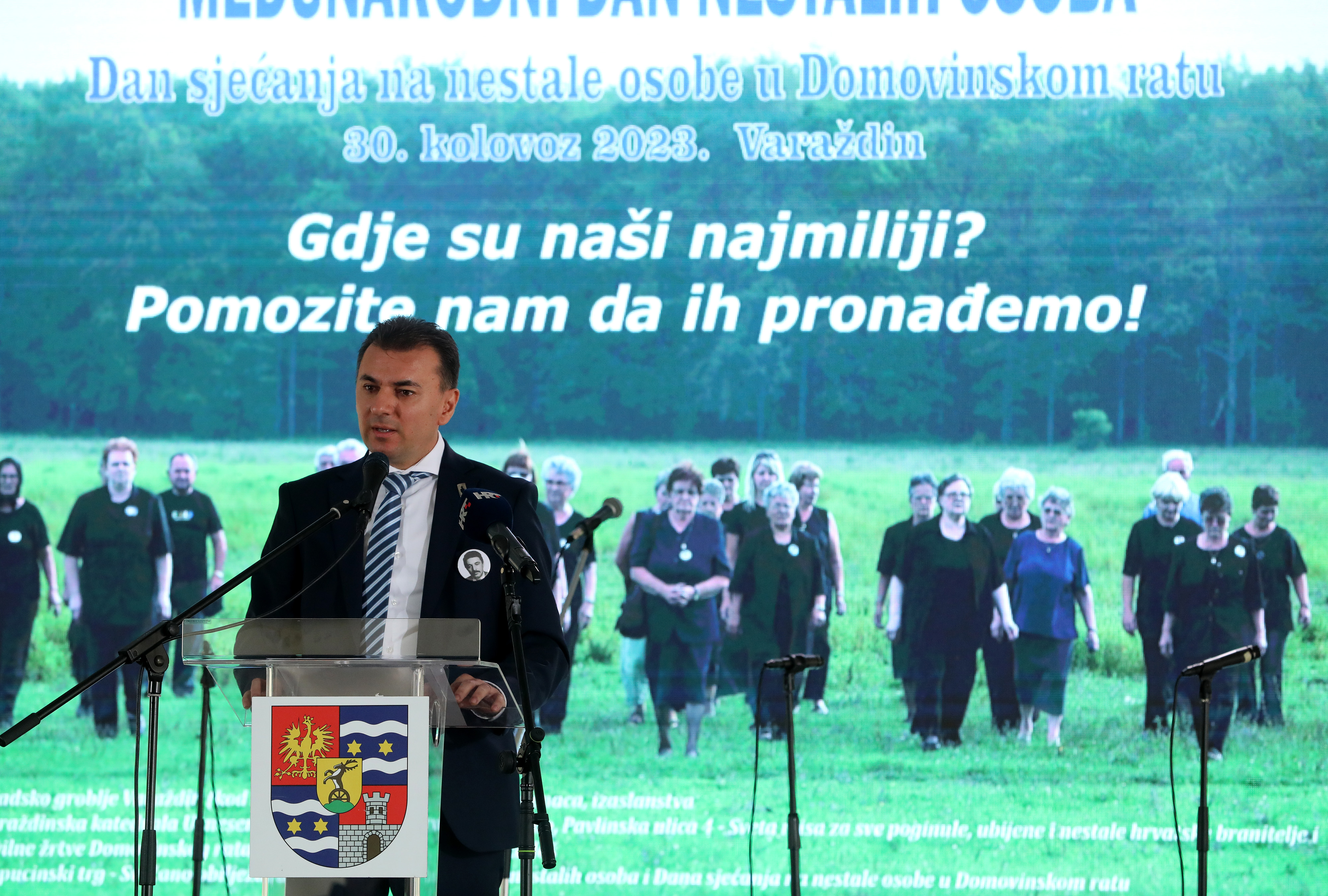 Varaždin: Zlatko Dalić na svečanosti povodom obilježavanja  Međunarodnog dana nestalih osoba