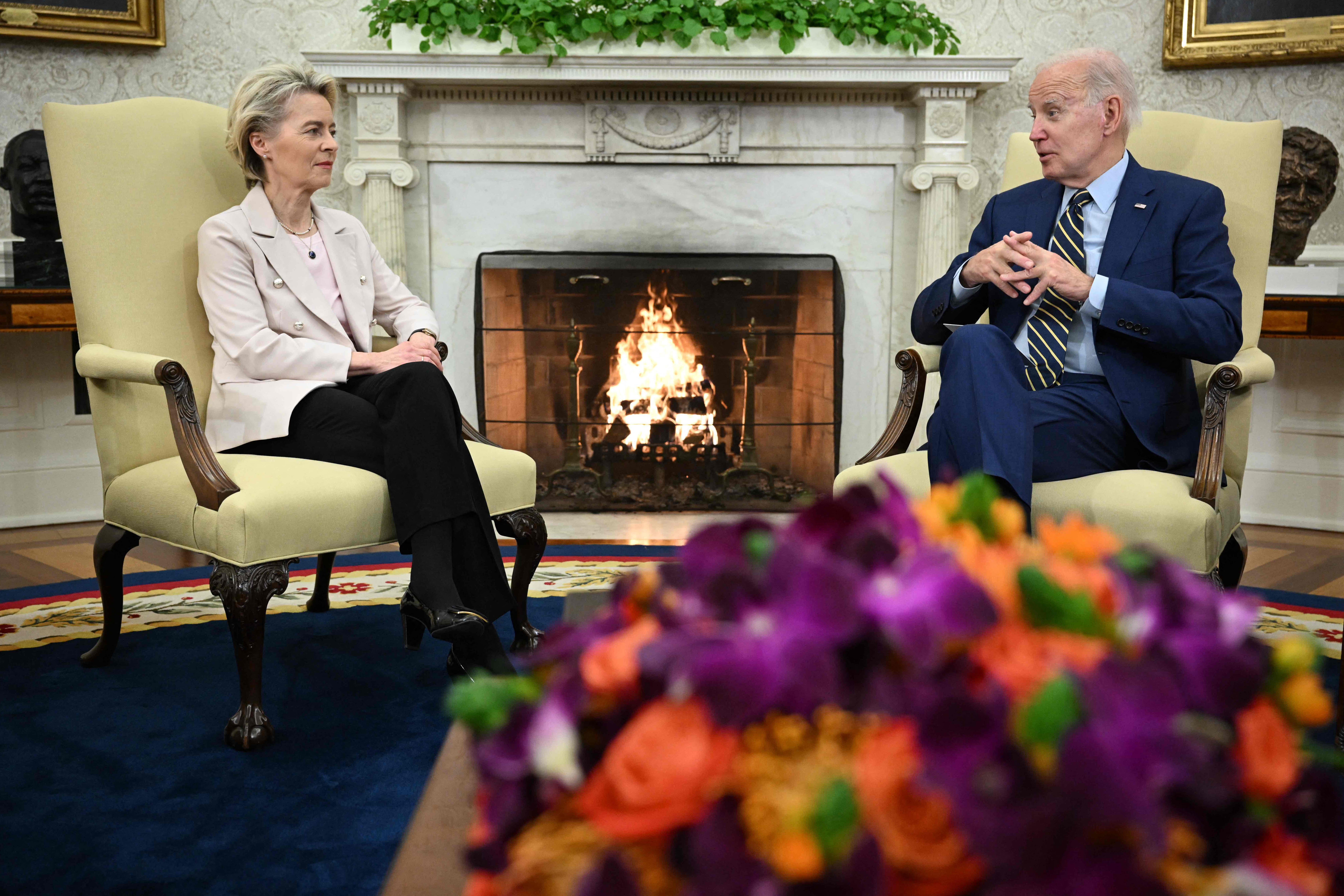 Joe Biden, Ursula von der Leyen