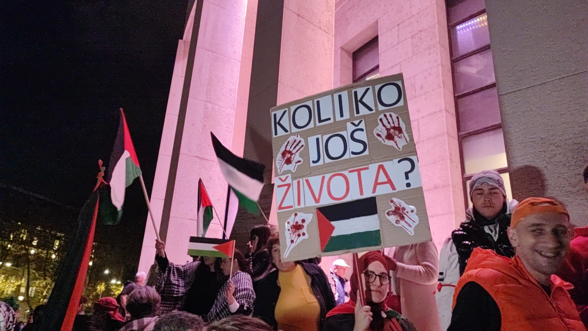 Prosvjed za Palestinu Zagreb