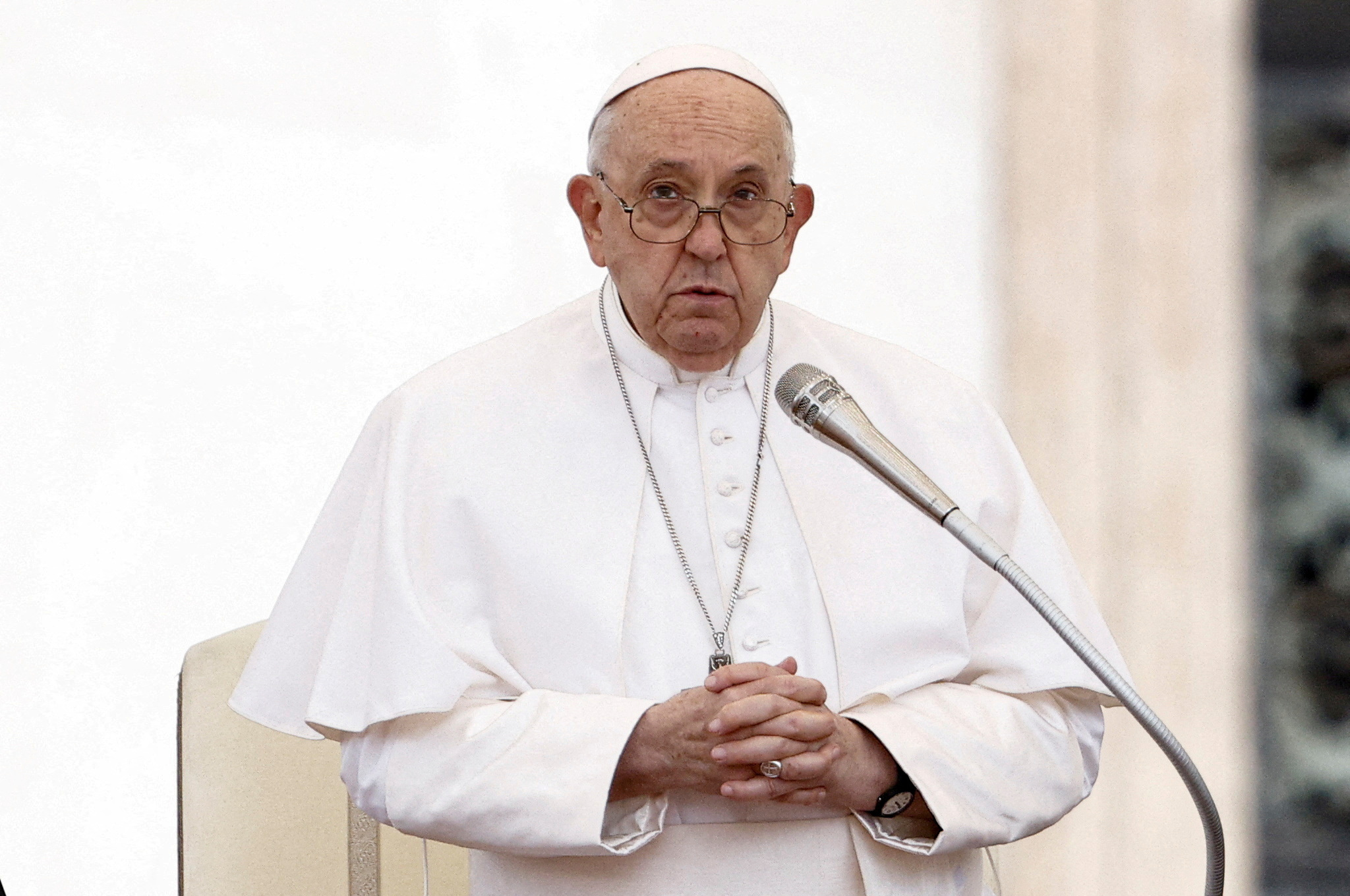 FILE PHOTO: Pope Francis holds weekly general audience