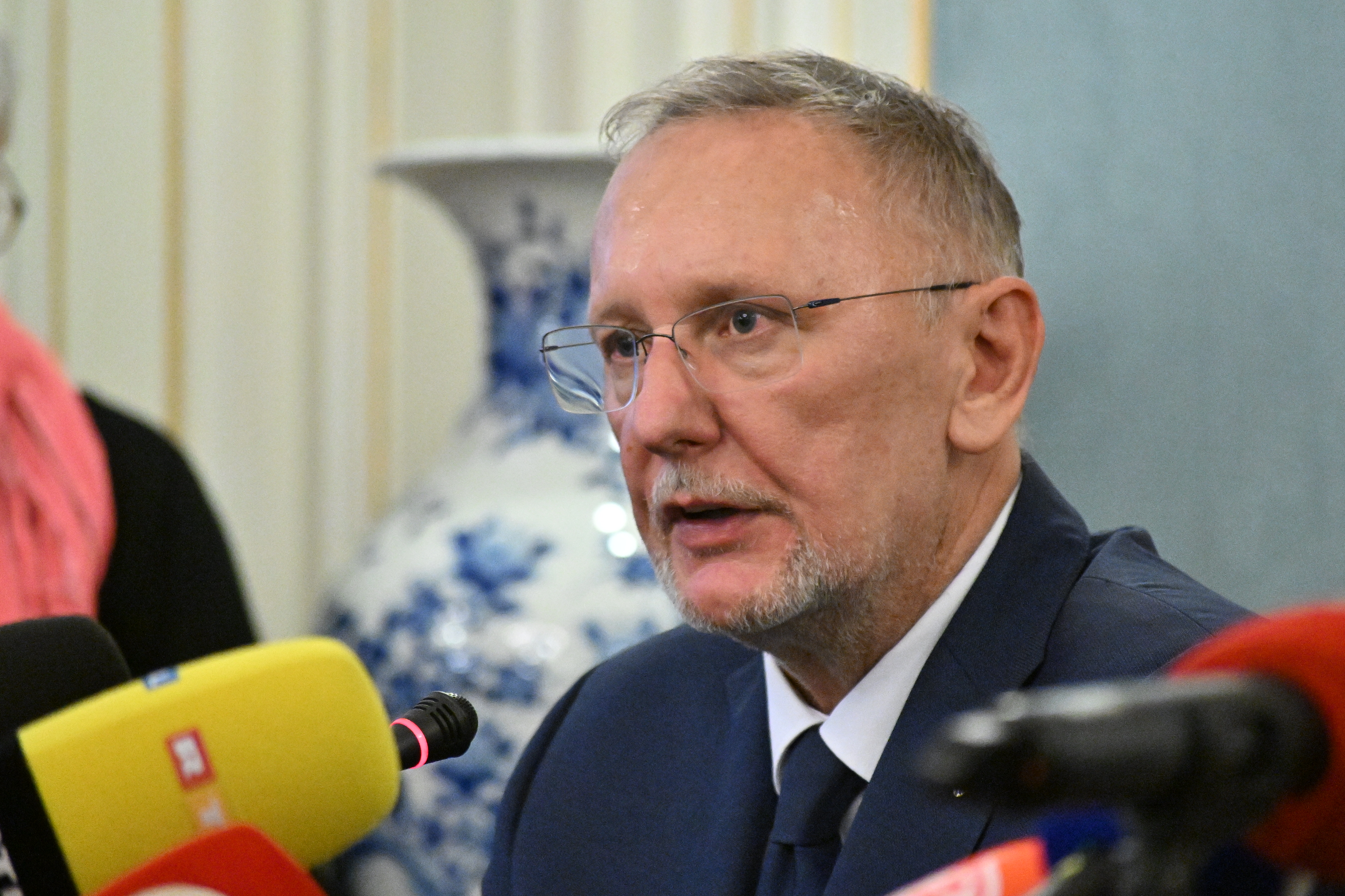 Trst: Konferencija za medije nakon sastanaka ministra Slovenije, Italije i Hrvatske o kontrolama na granici