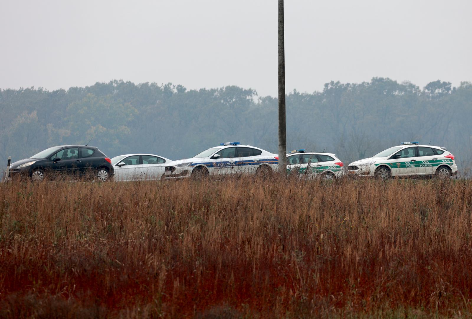 Policijski očevid na mjestu prometne nesreće u kojoj je sudjelovao ministar Banožić