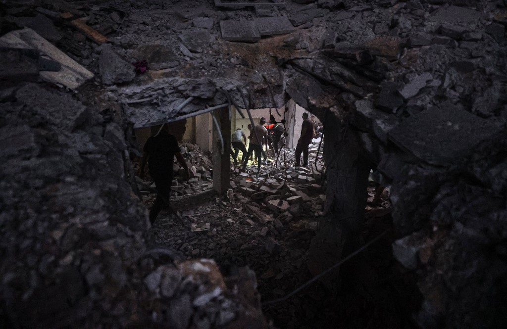 razrušena zgrada u Gazi