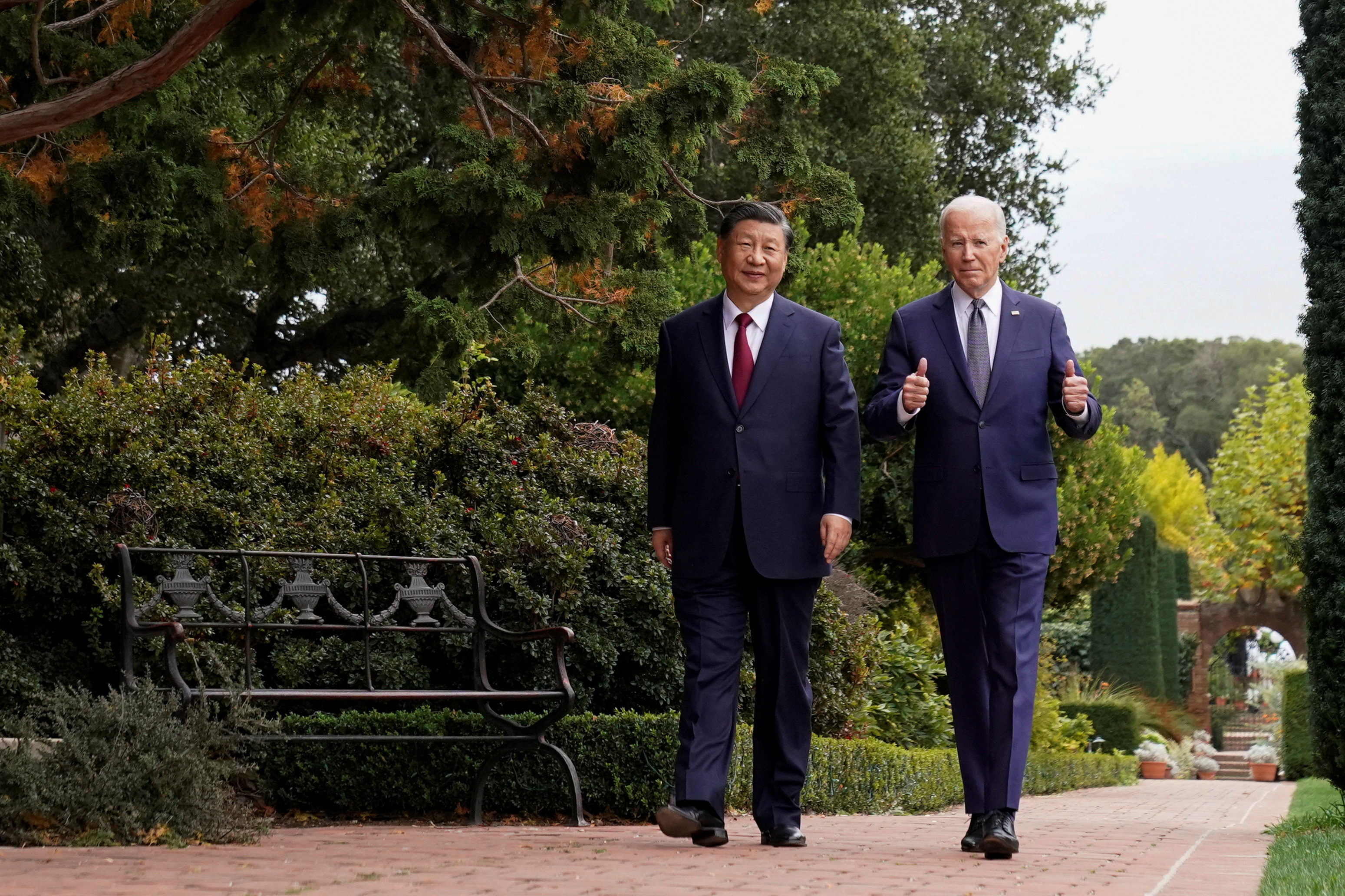 U.S. President Joe Biden meets with Chinese President Xi Jinping on the sidelines of APEC summit, in Woodside