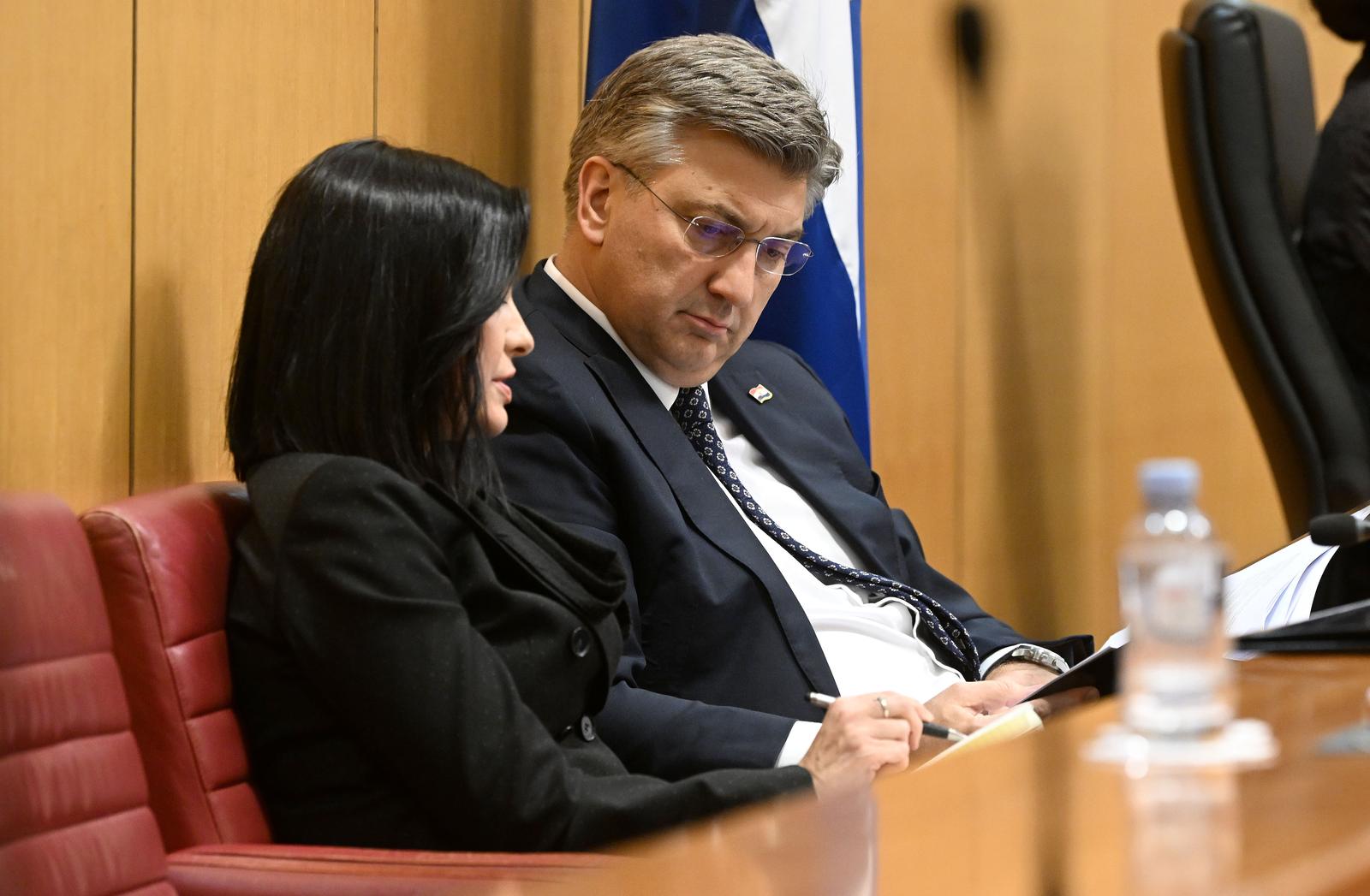 Andrej Plenković i Marija Vučković