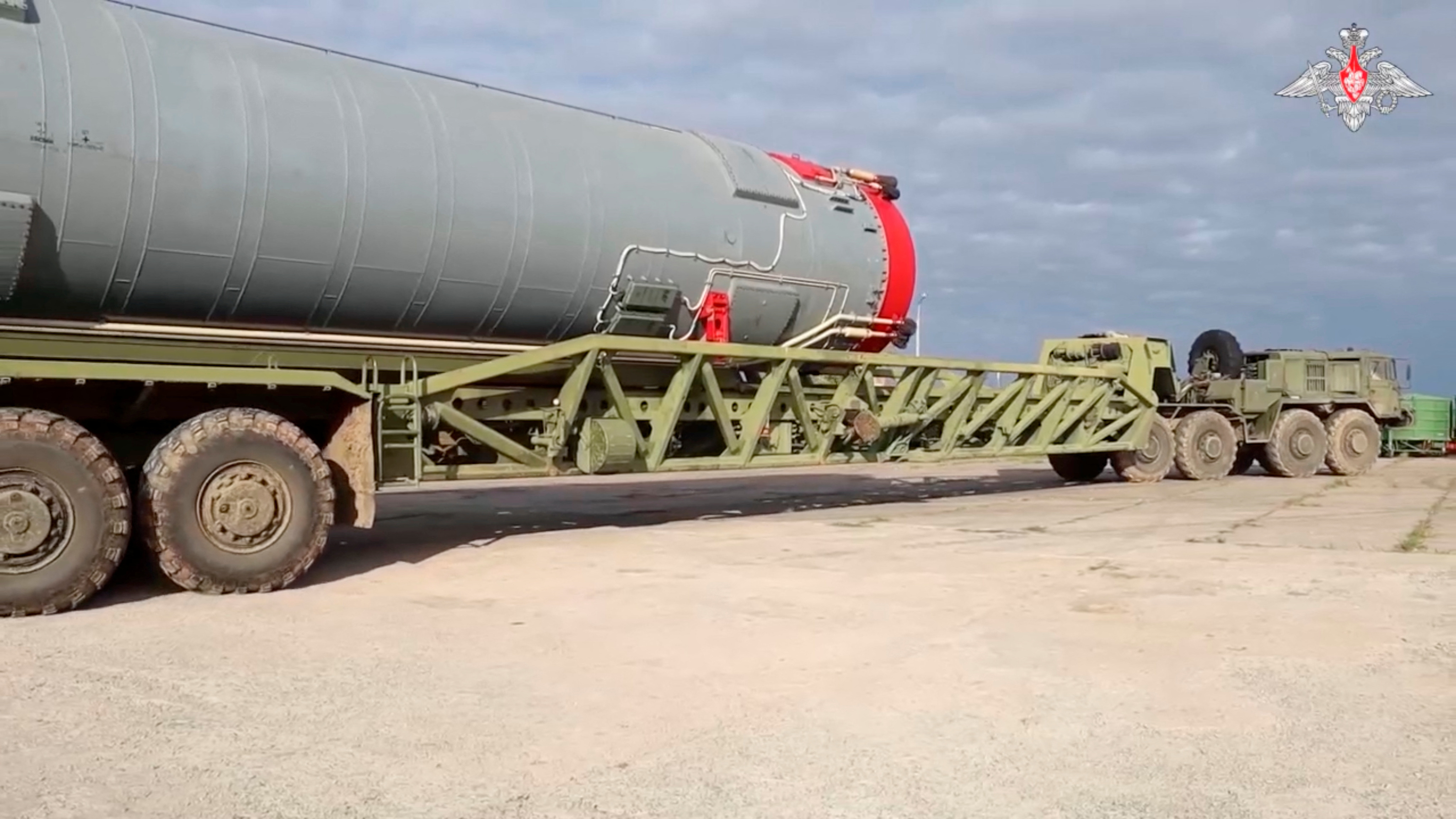 Russia loads missile with nuclear-capable glide vehicle into launch silo